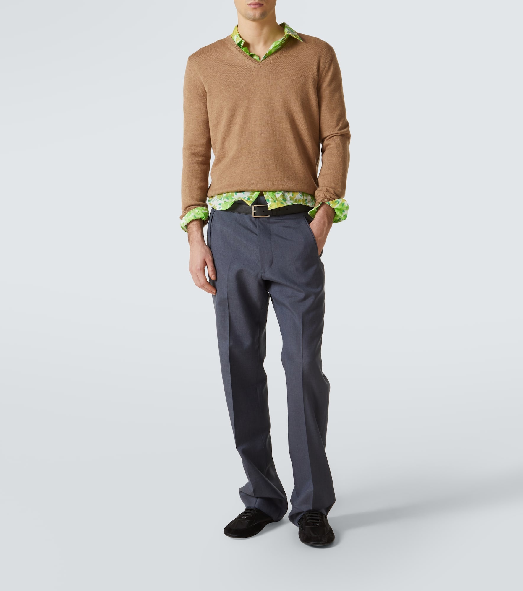 Mohair and silk straight pants - 2