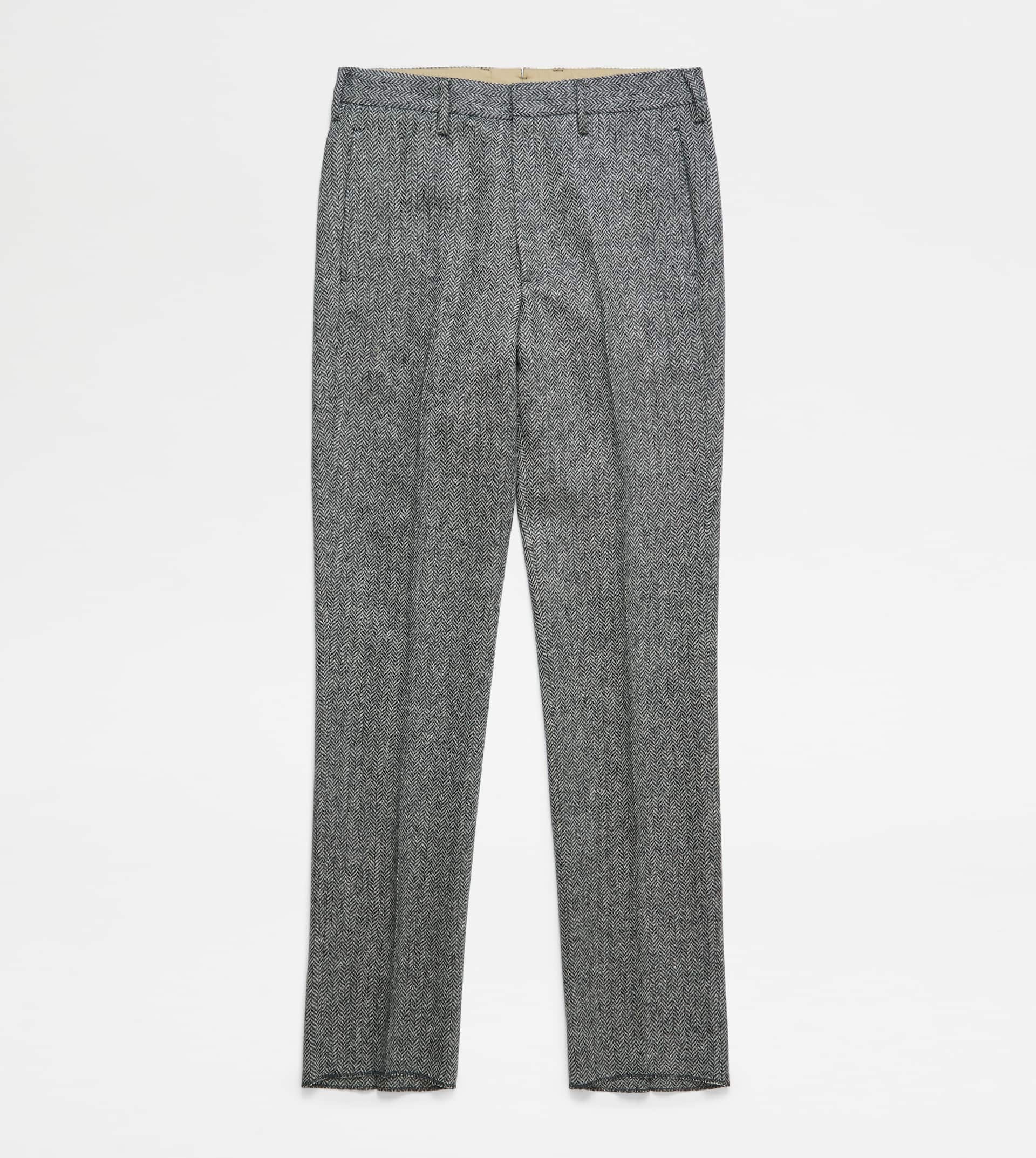 CLASSIC SHETLAND TROUSERS - GREY - 1