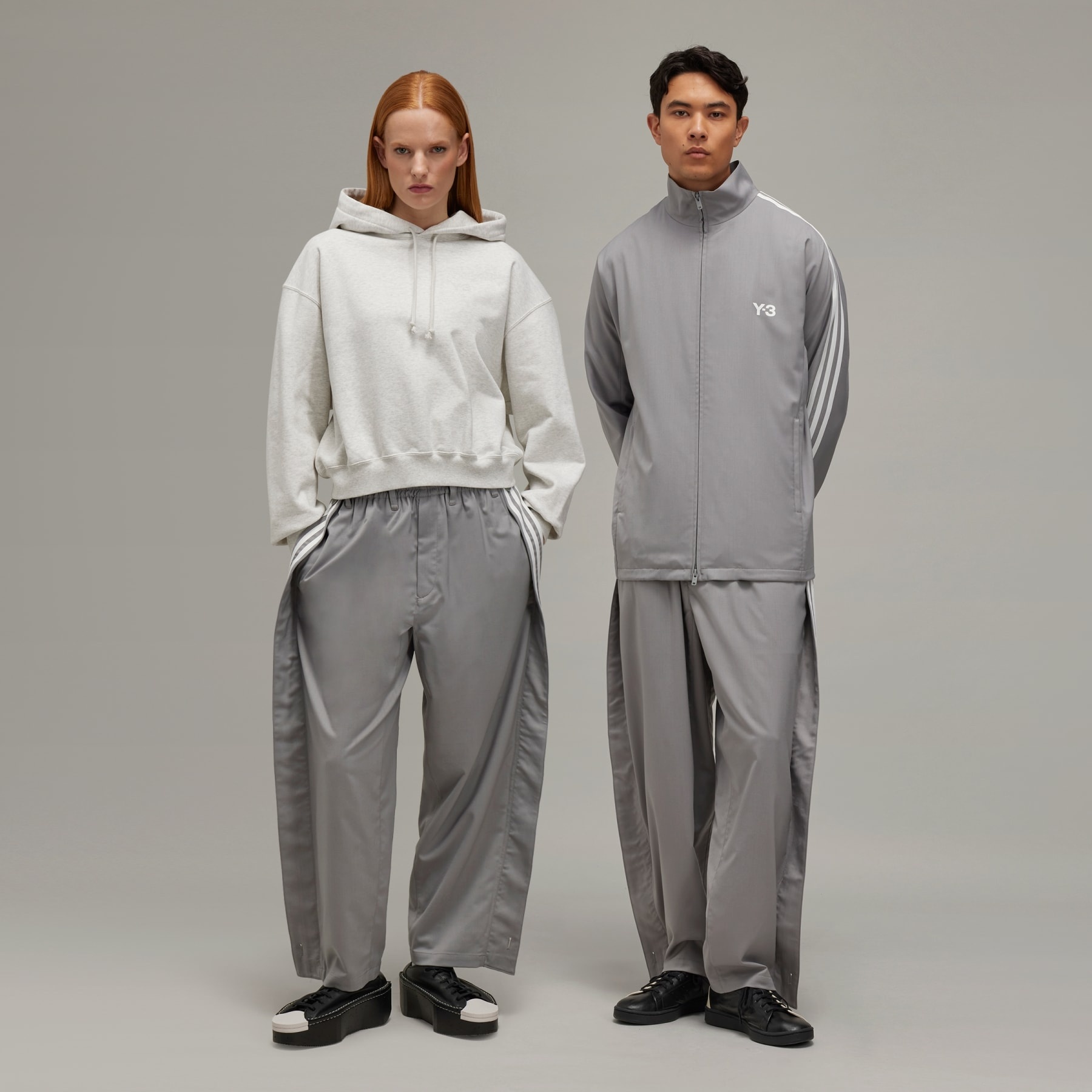 Y-3 Refined Wool Track Pants - 3-Stripes - 3