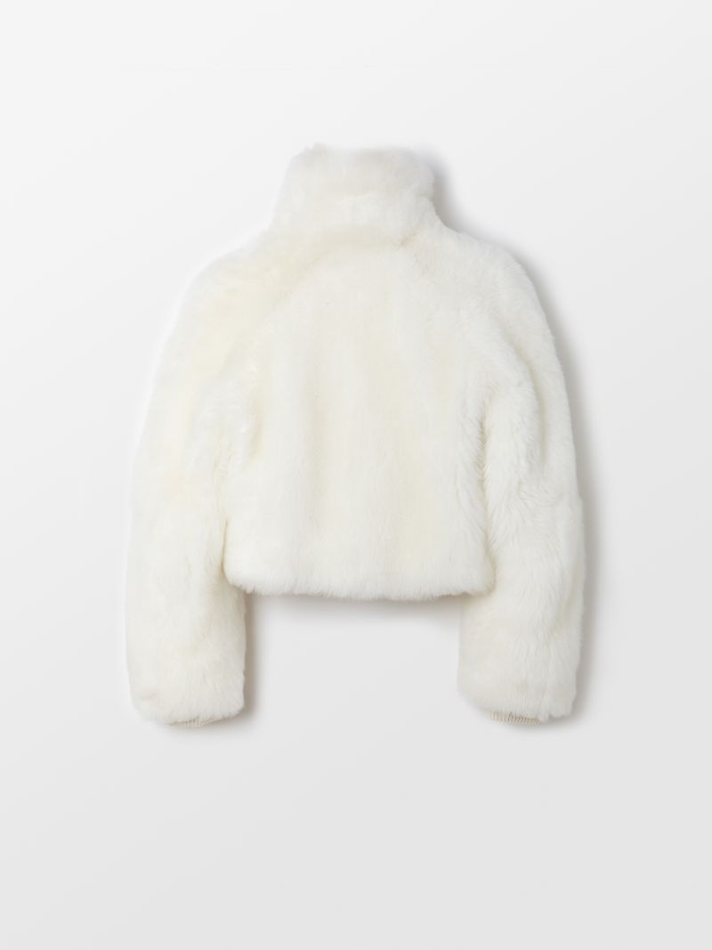 SHORT SHEARLING FUR JACKET - 9
