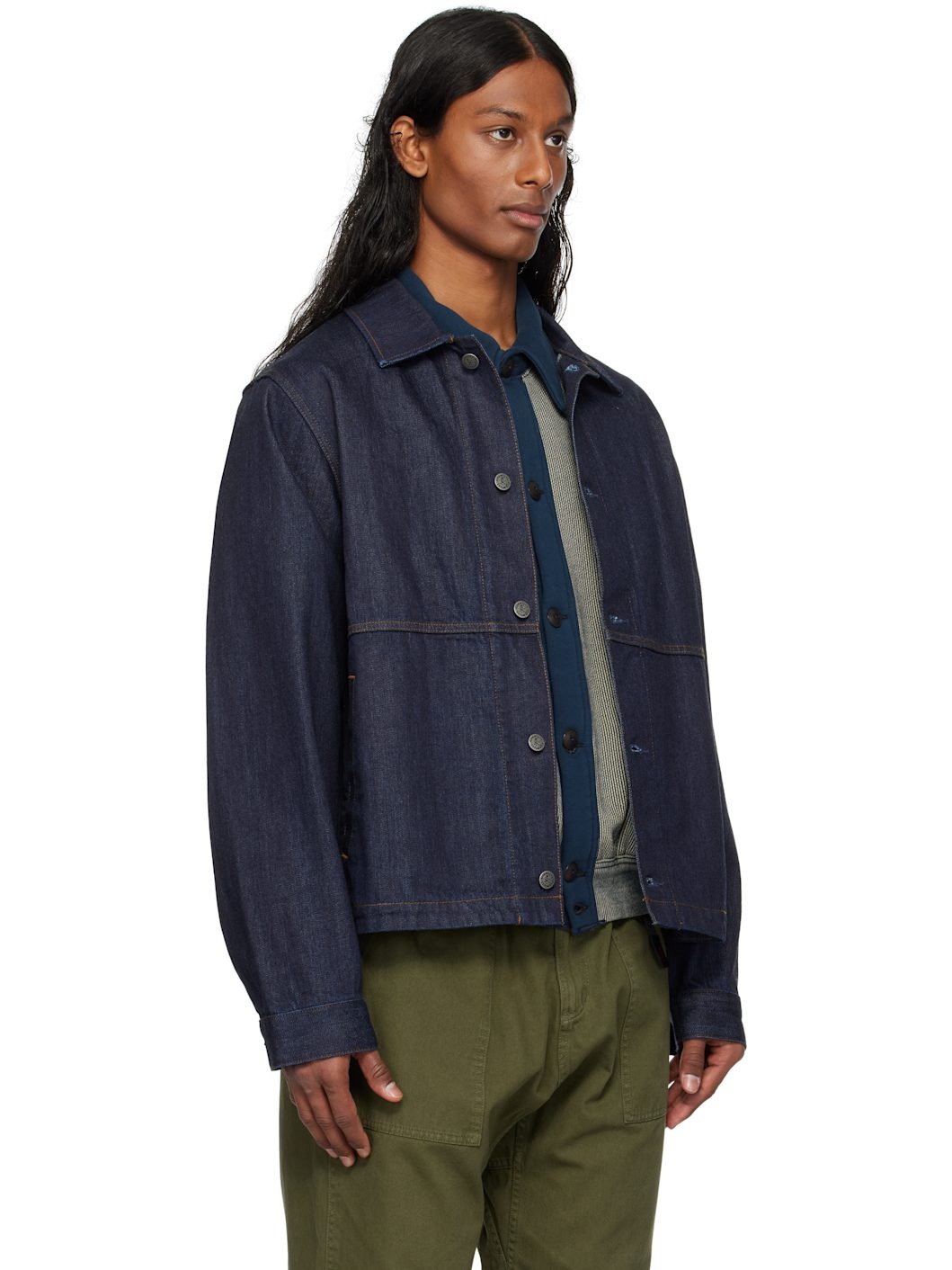 Navy Japanese Denim Jacket - 2