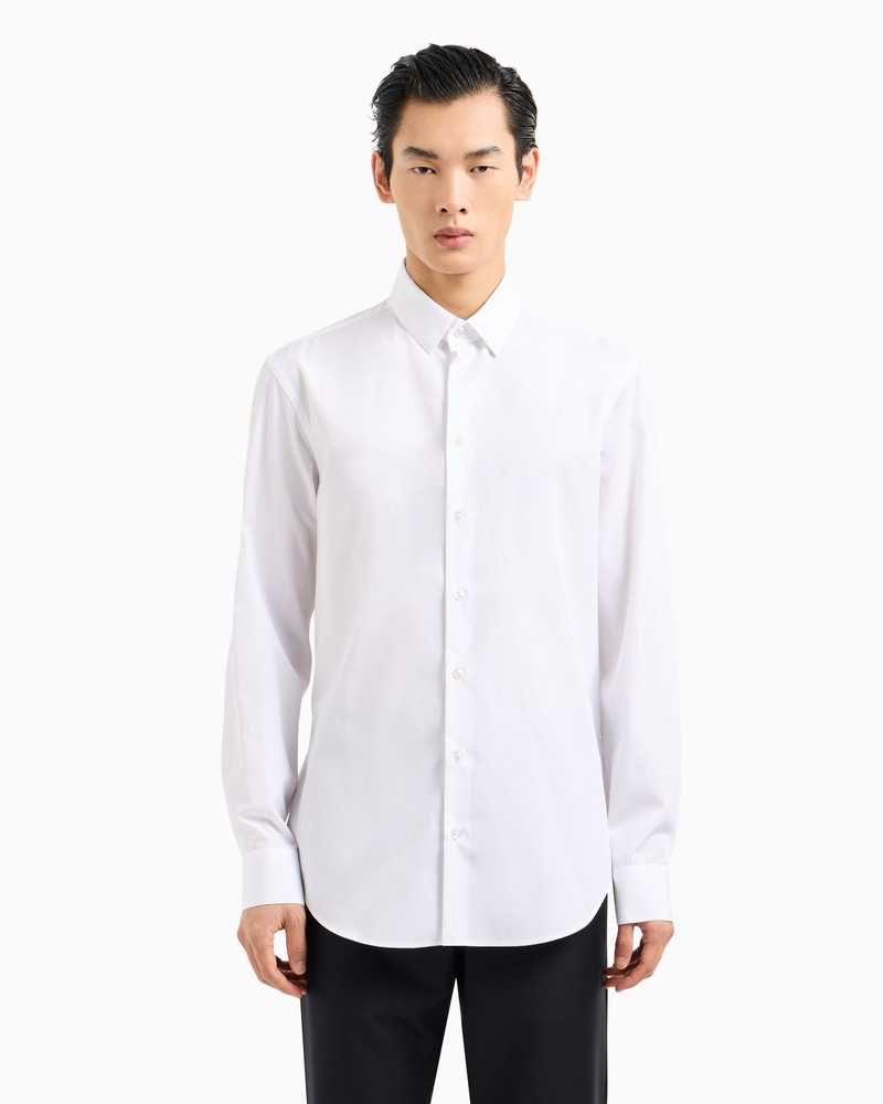 GIORGIO ARMANI Cotton canvas shirt outlook