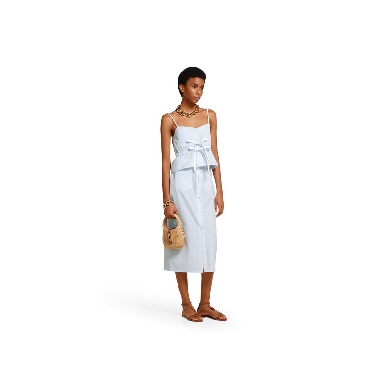 GUCCI Gucci cotton fil coupé top outlook