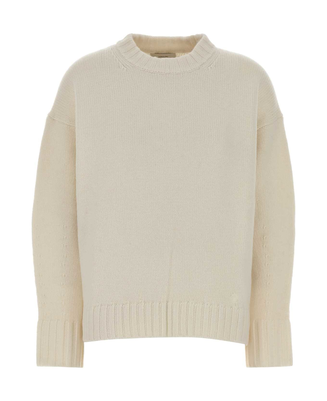 Ivory Cashmere Tino Oversize Sweater - 1