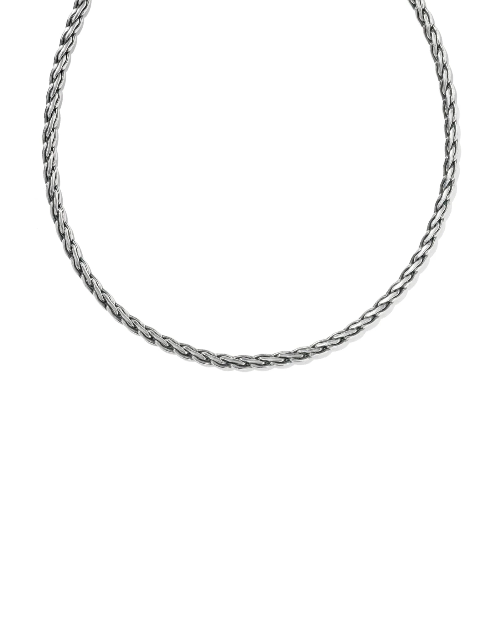 Colson Oxidized Sterling Silver Chain Necklace - 1