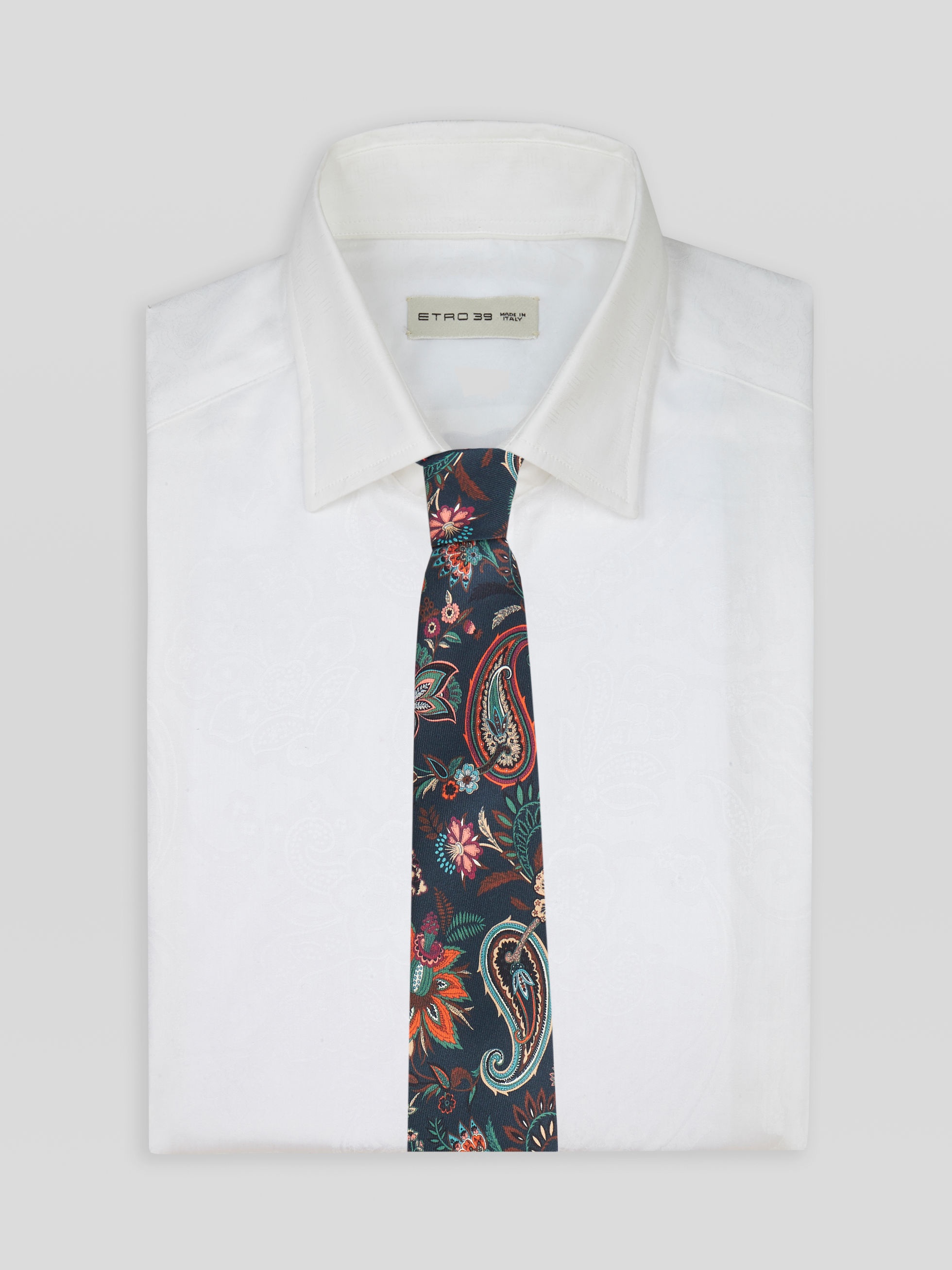FLORAL PAISLEY SILK TIE - 2