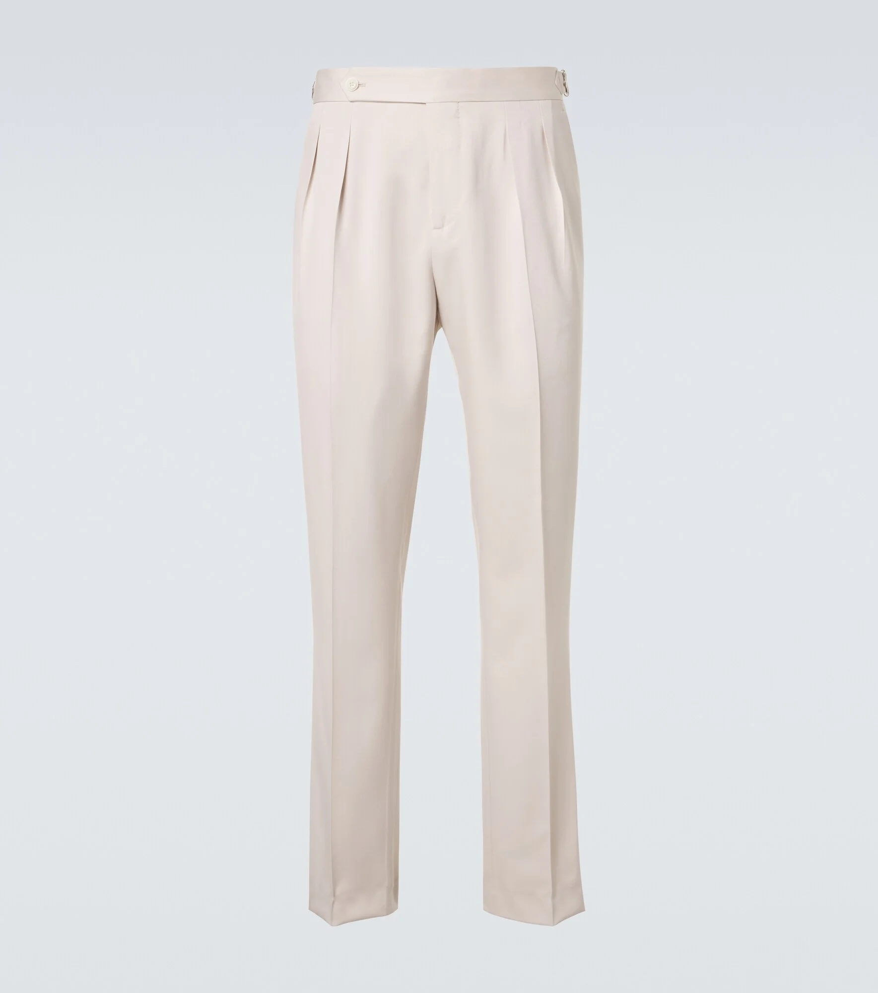 Silk straight pants - 1