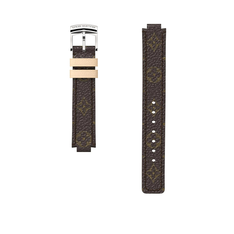 TAMBOUR MONOGRAM CANVAS STRAP 1