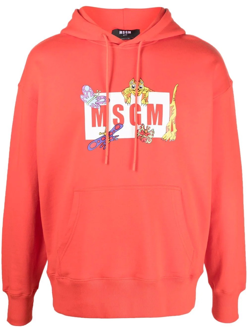 logo-print hoodie - 1