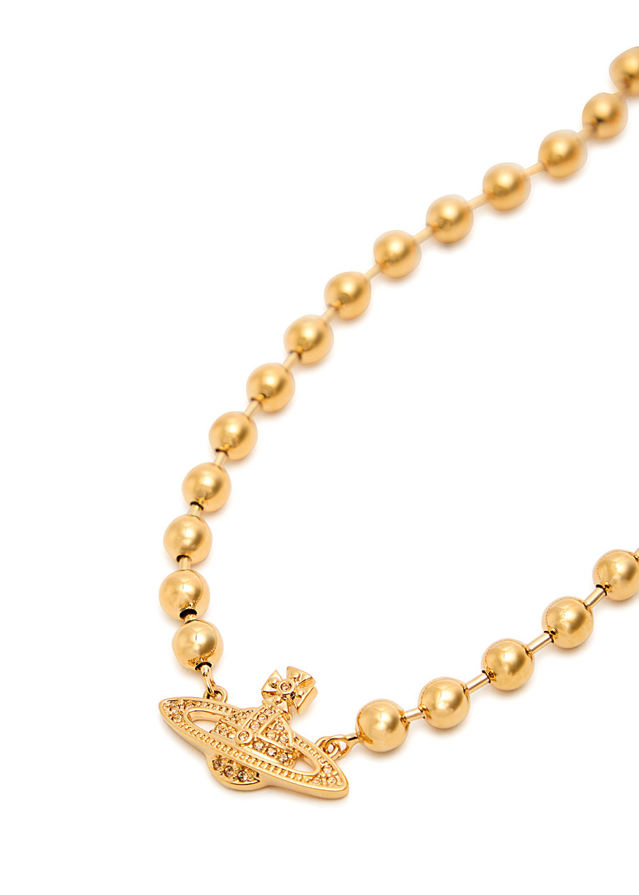 Vivienne Westwood Thames Mini Bas Relief orb Necklace - 3