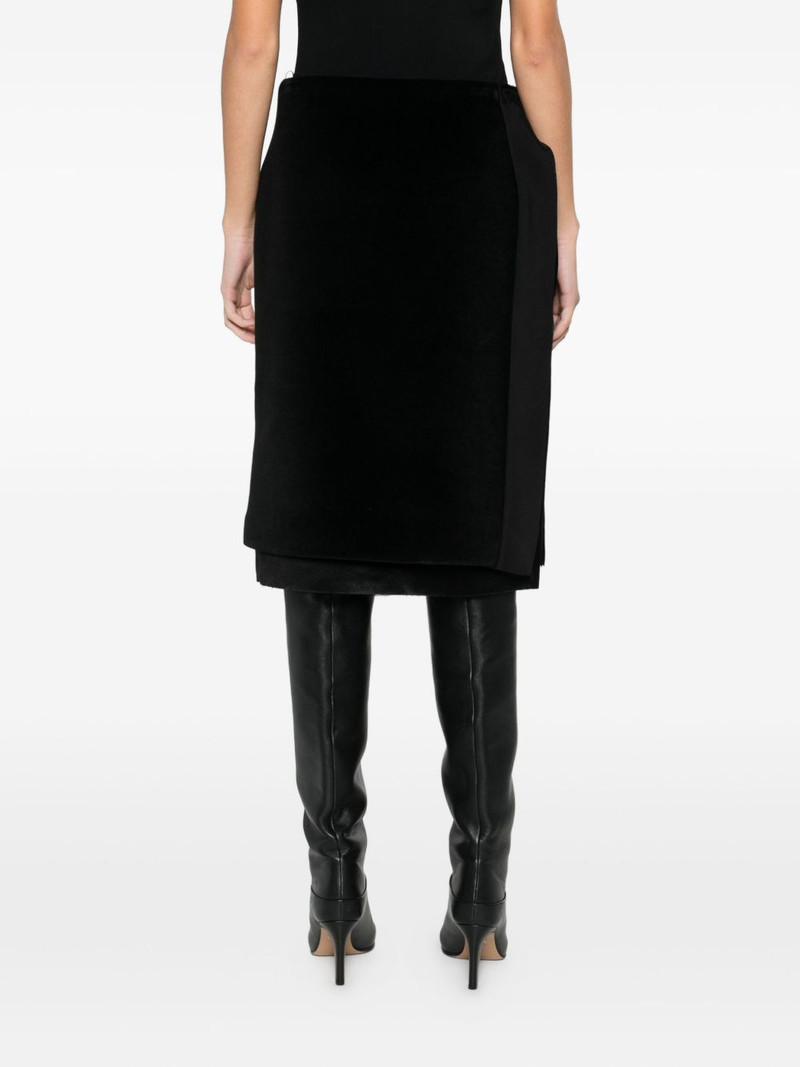 layered straight skirt 4