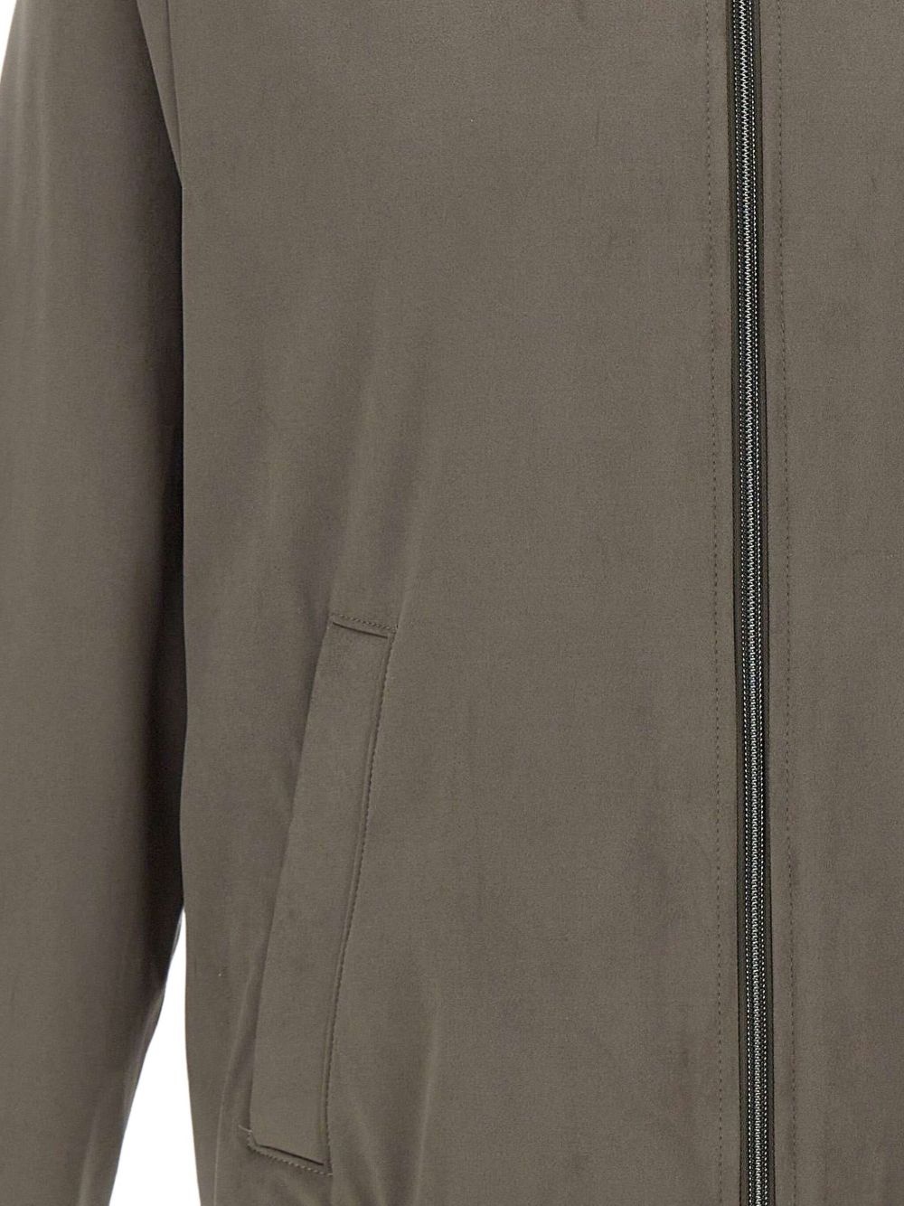 zip-fastening bomber jacket - 5