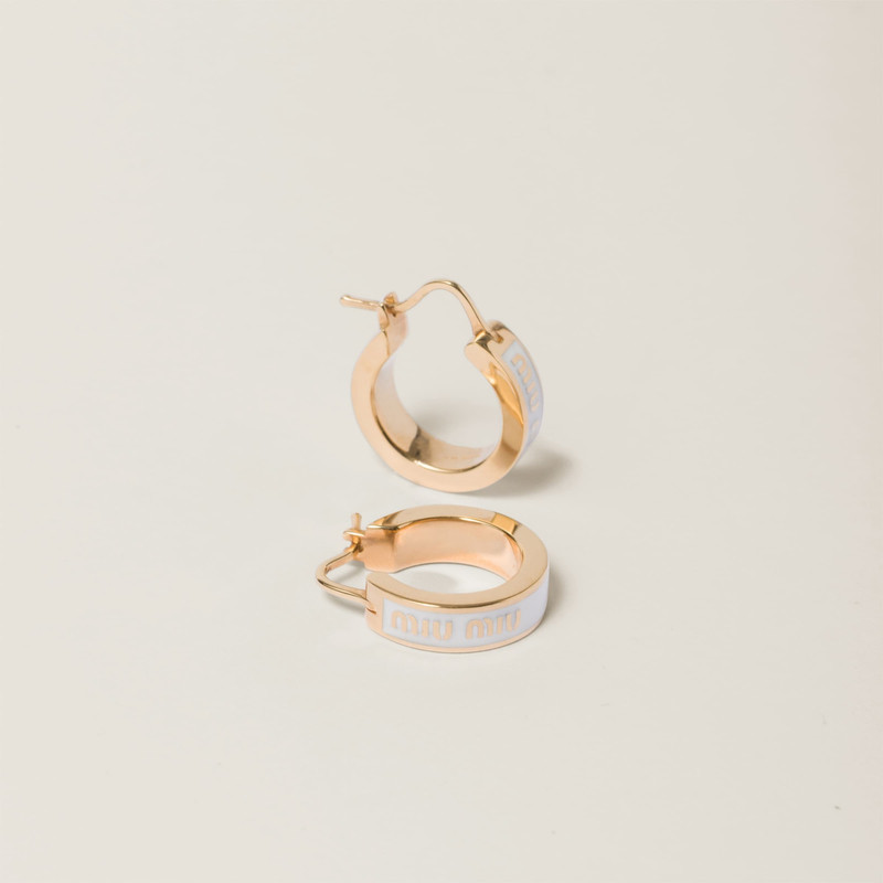 Enameled metal earrings 3