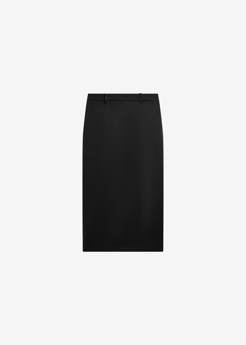 Alrose Satin Midi Skirt - Black 1