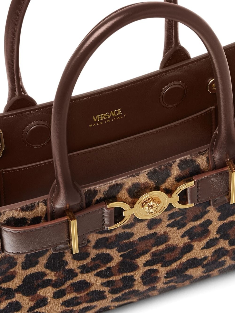 small Medusa '95 leopard tote bag - 5