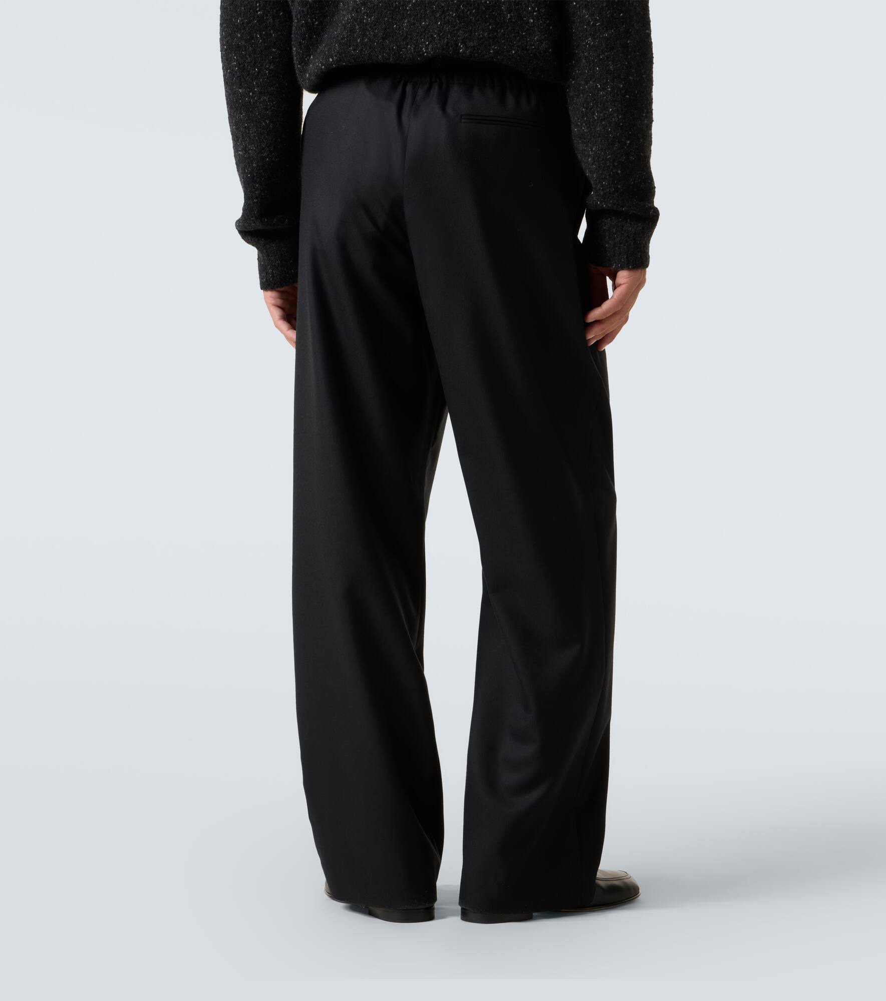 Xon virgin wool wide-leg pants - 4