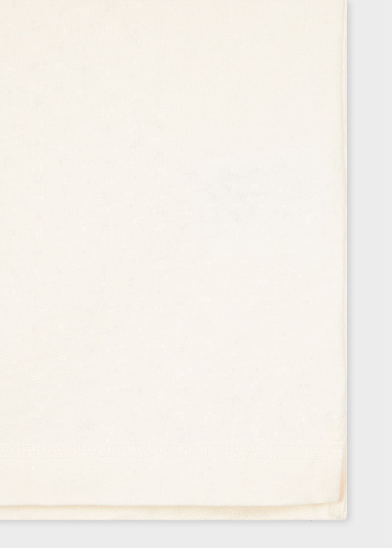 Paul Smith Ecru 'Wheels' Print T-Shirt outlook