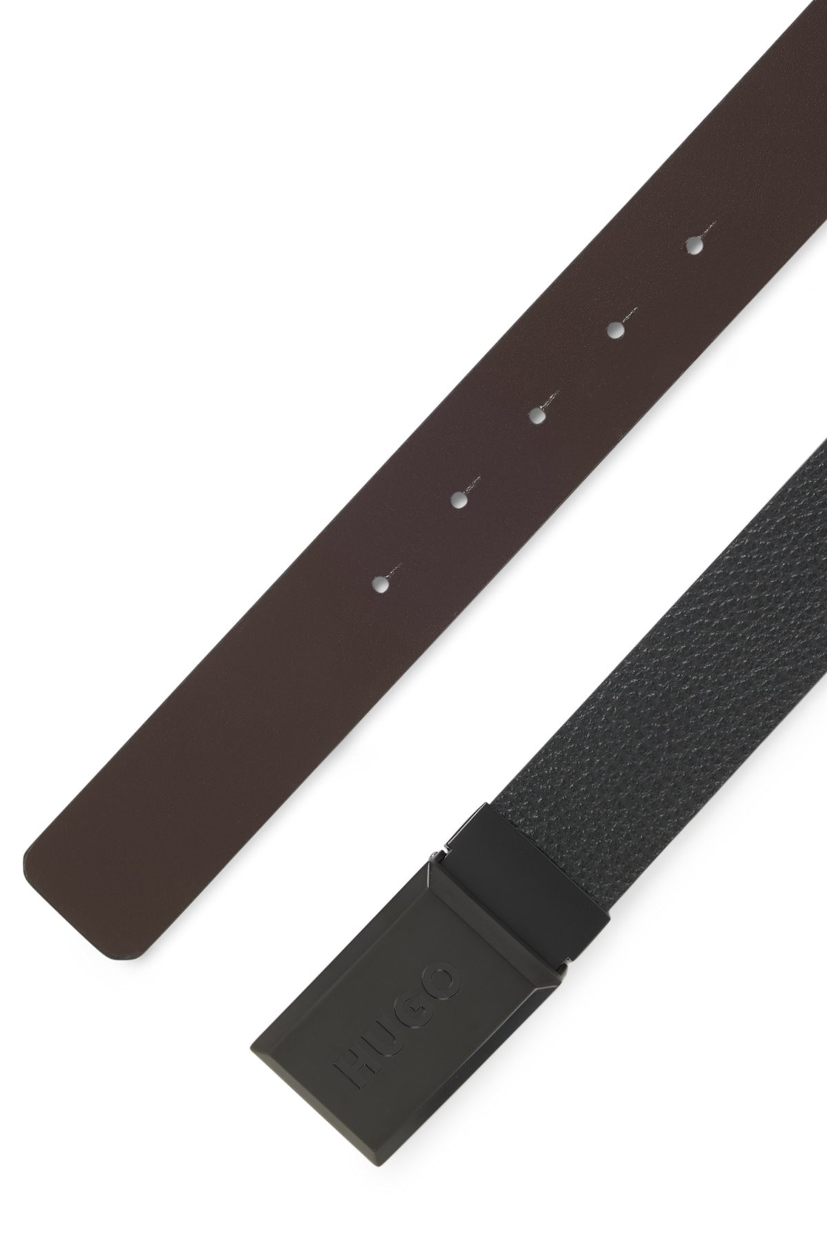 REVERSIBLE BELT IN ITALIAN LEATHER - 3