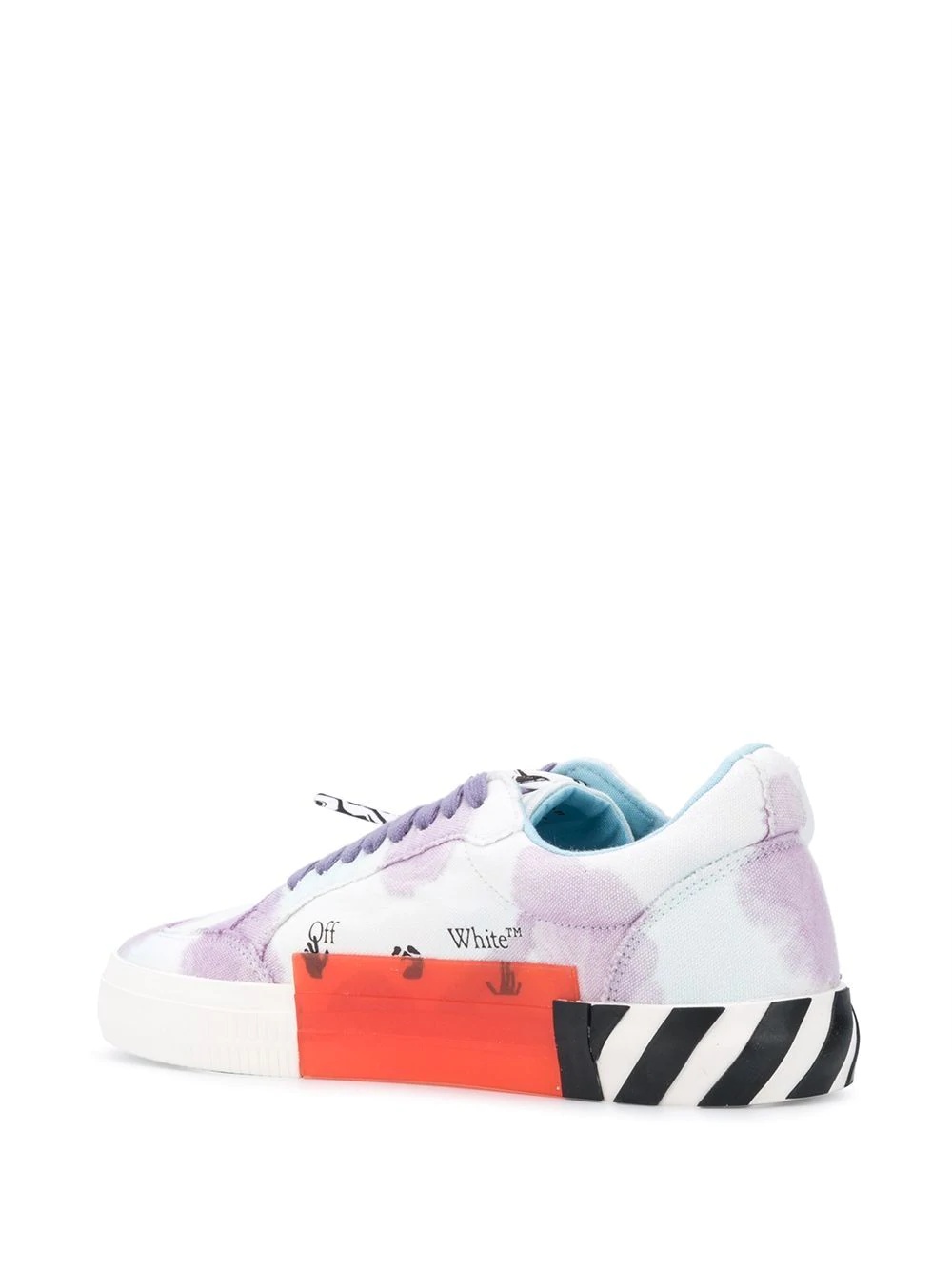 Vulcanized tie-dye low-top sneakers - 3