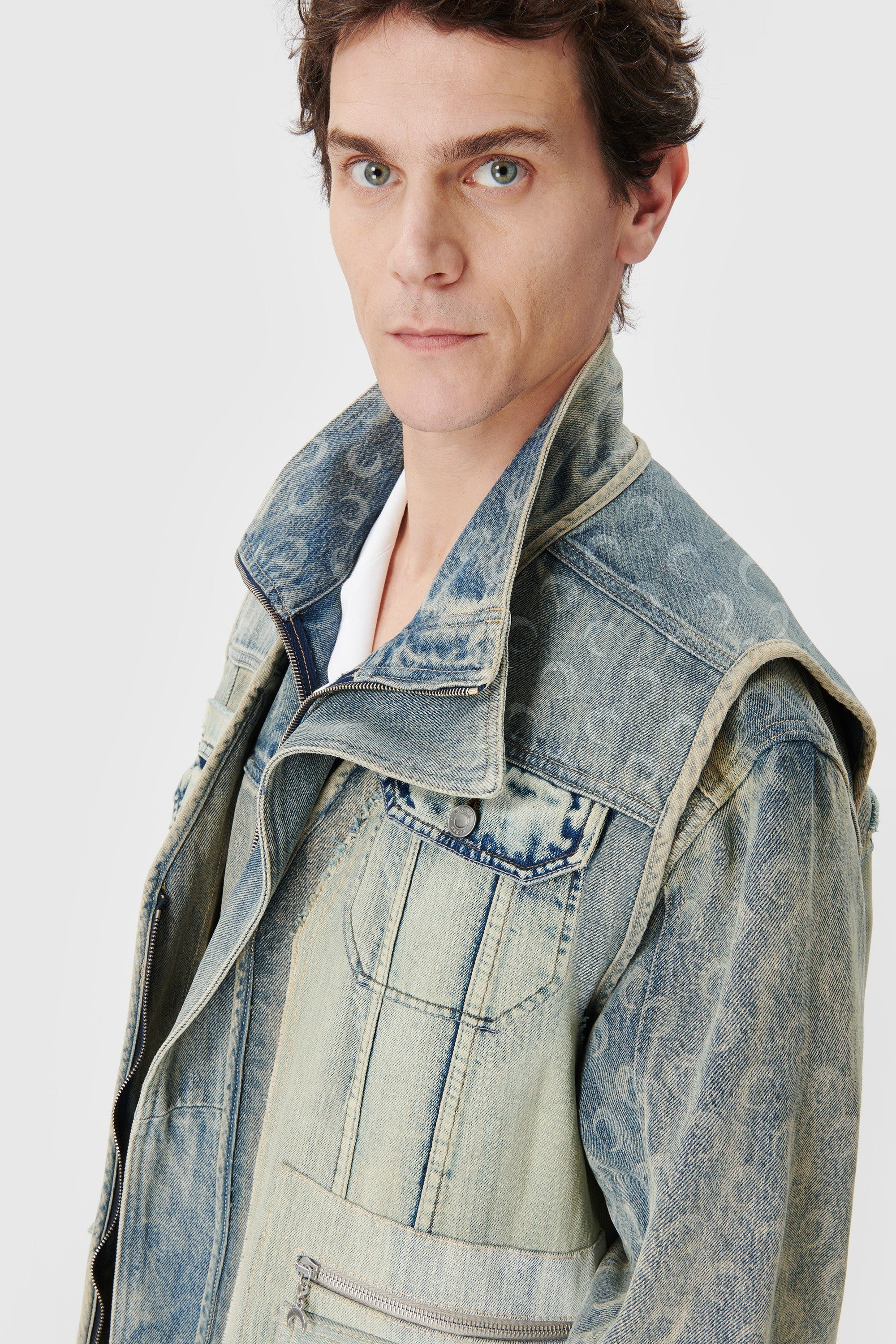 Regenerated Denim Vest - 4