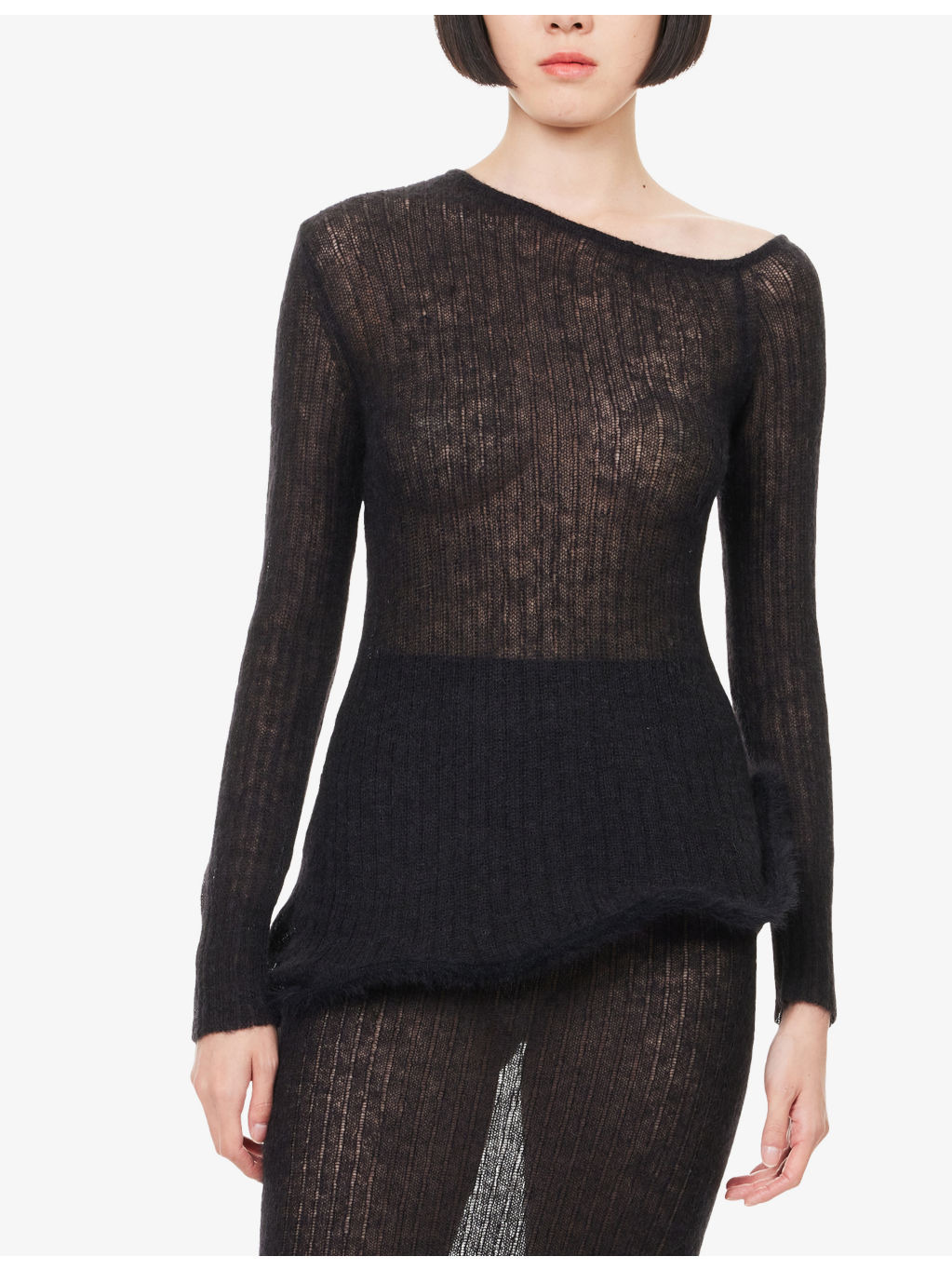 Pixie Alpaca Wavy Alpaca-Blend Top - 3