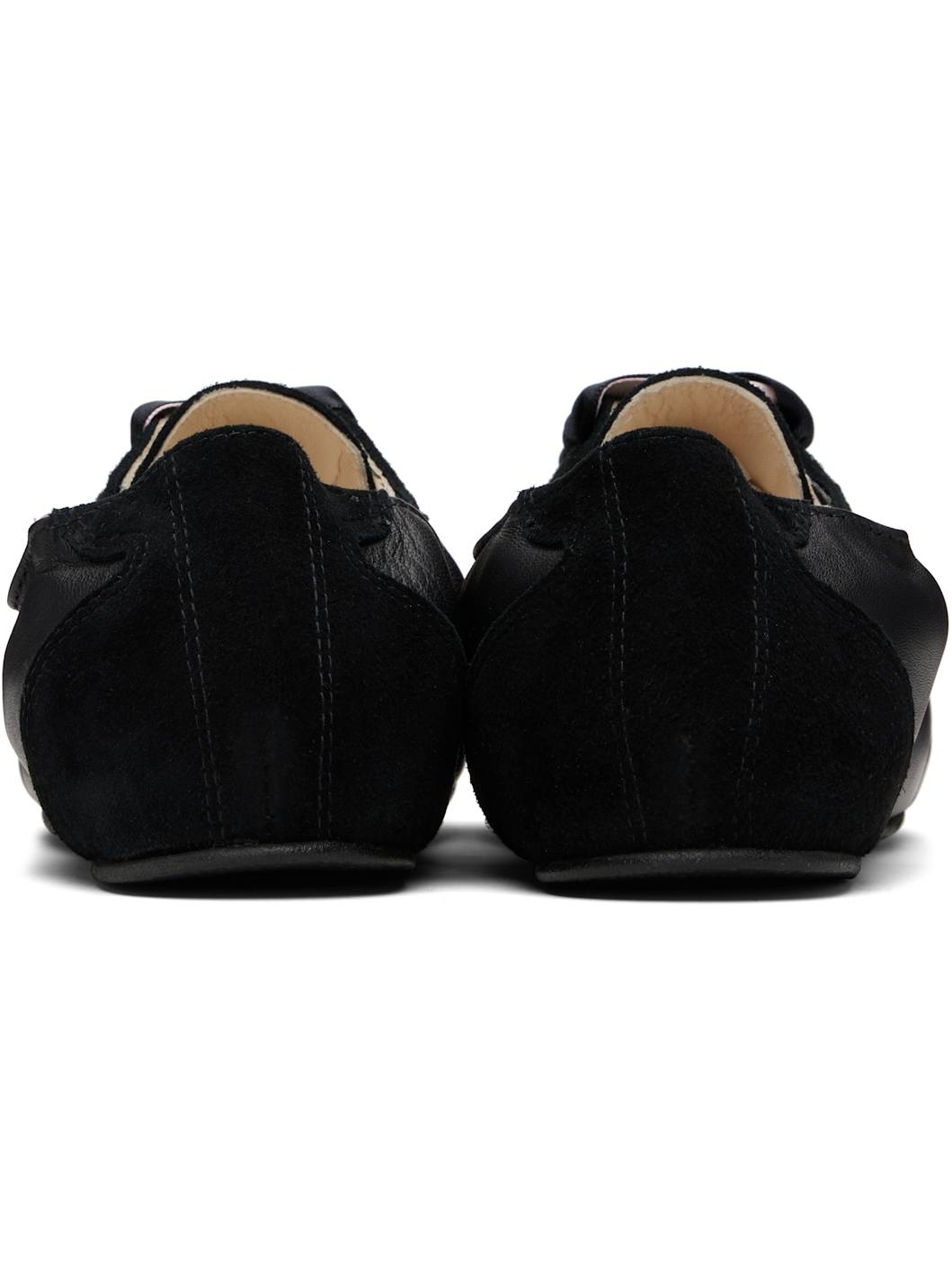 Black Silk Tennis Sneakers - 2