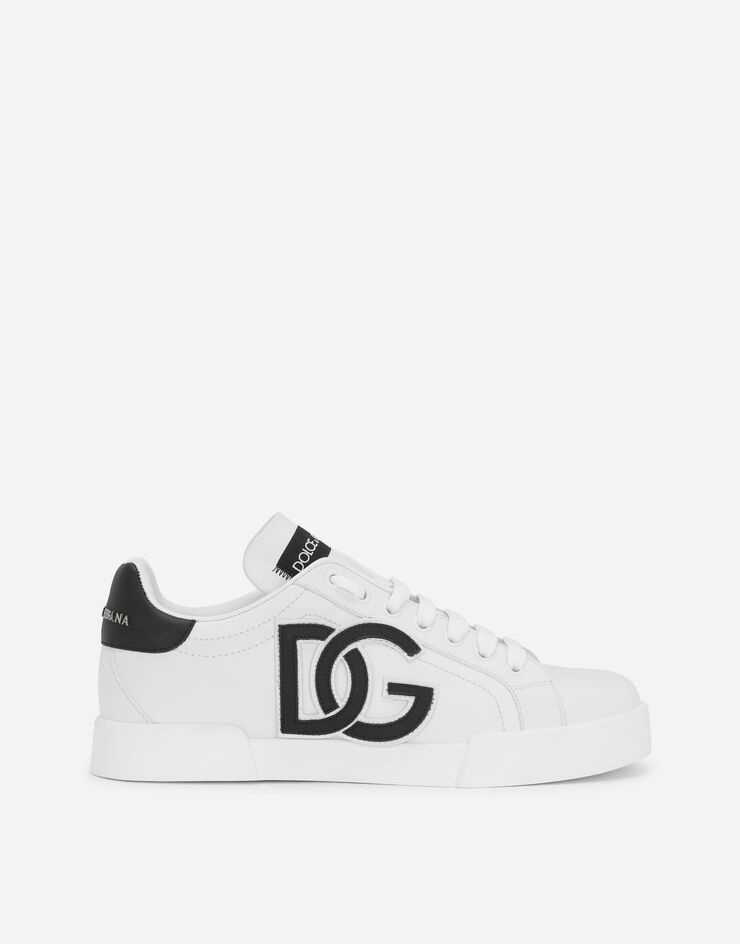 Calfskin Portofino sneakers with DG logo - 1