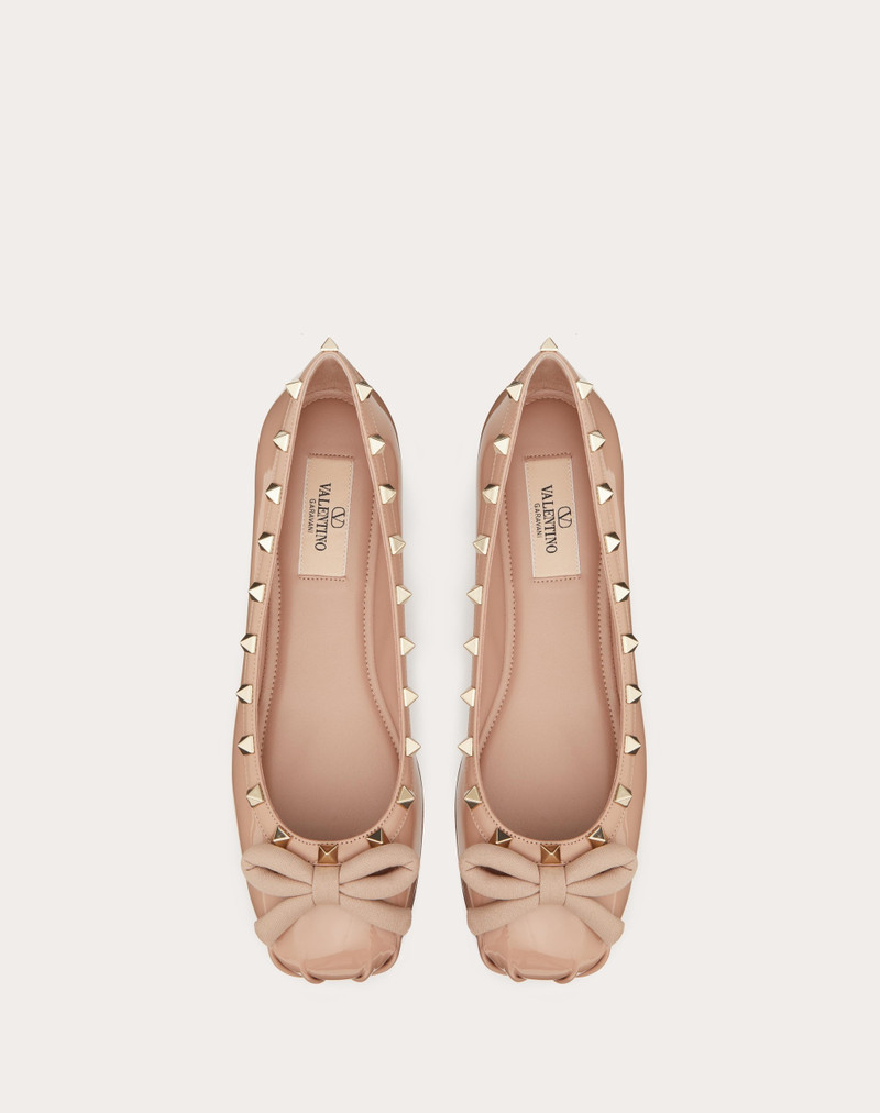 ROCKSTUD PATENT LEATHER BALLERINA 4