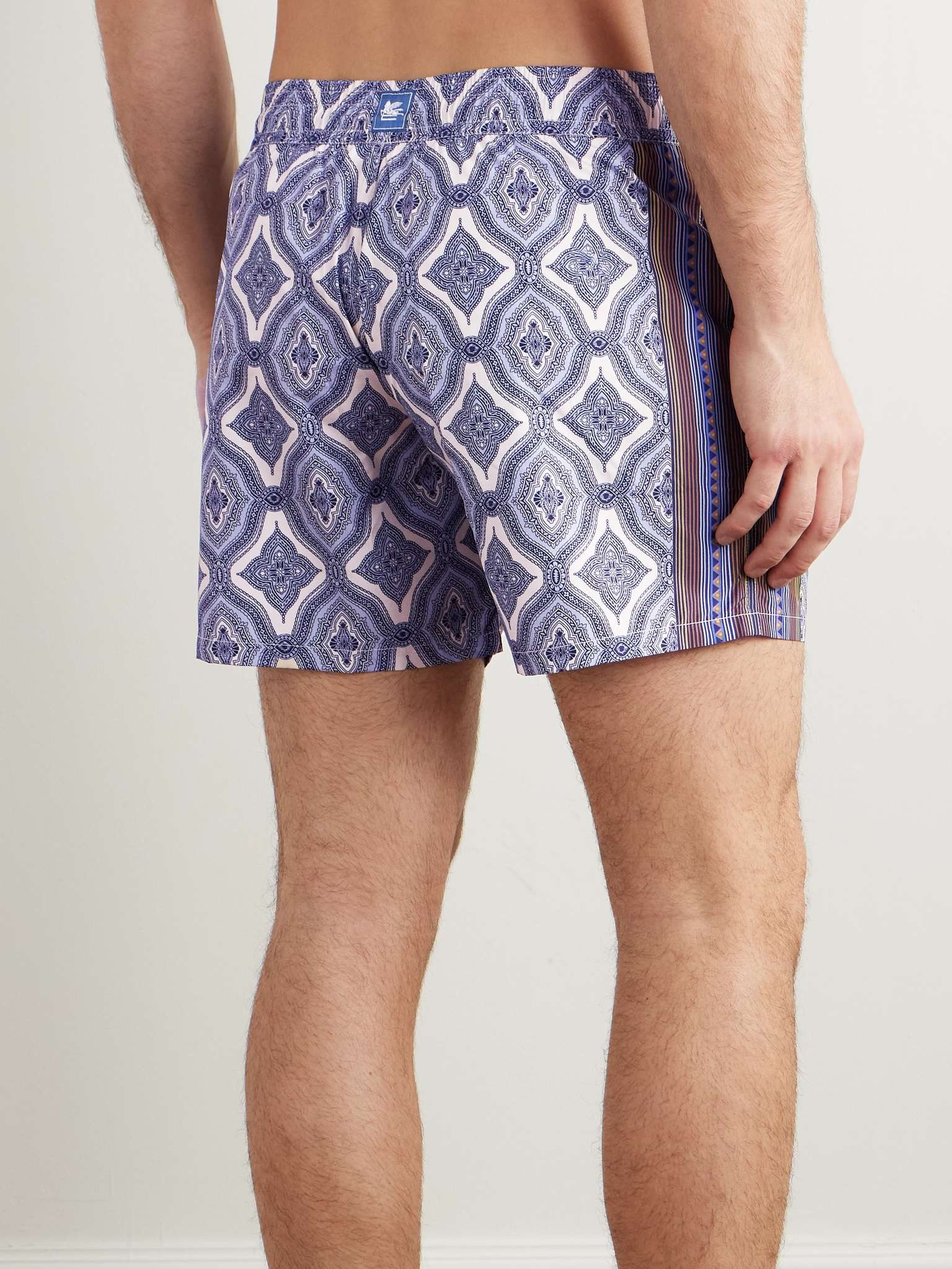 Straight-Leg Mid-Length Paisley-Print Swim Shorts - 3