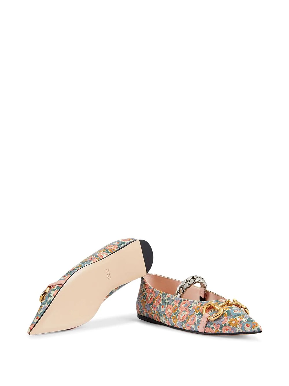 Exclusive floral-print ballerina shoes - 6