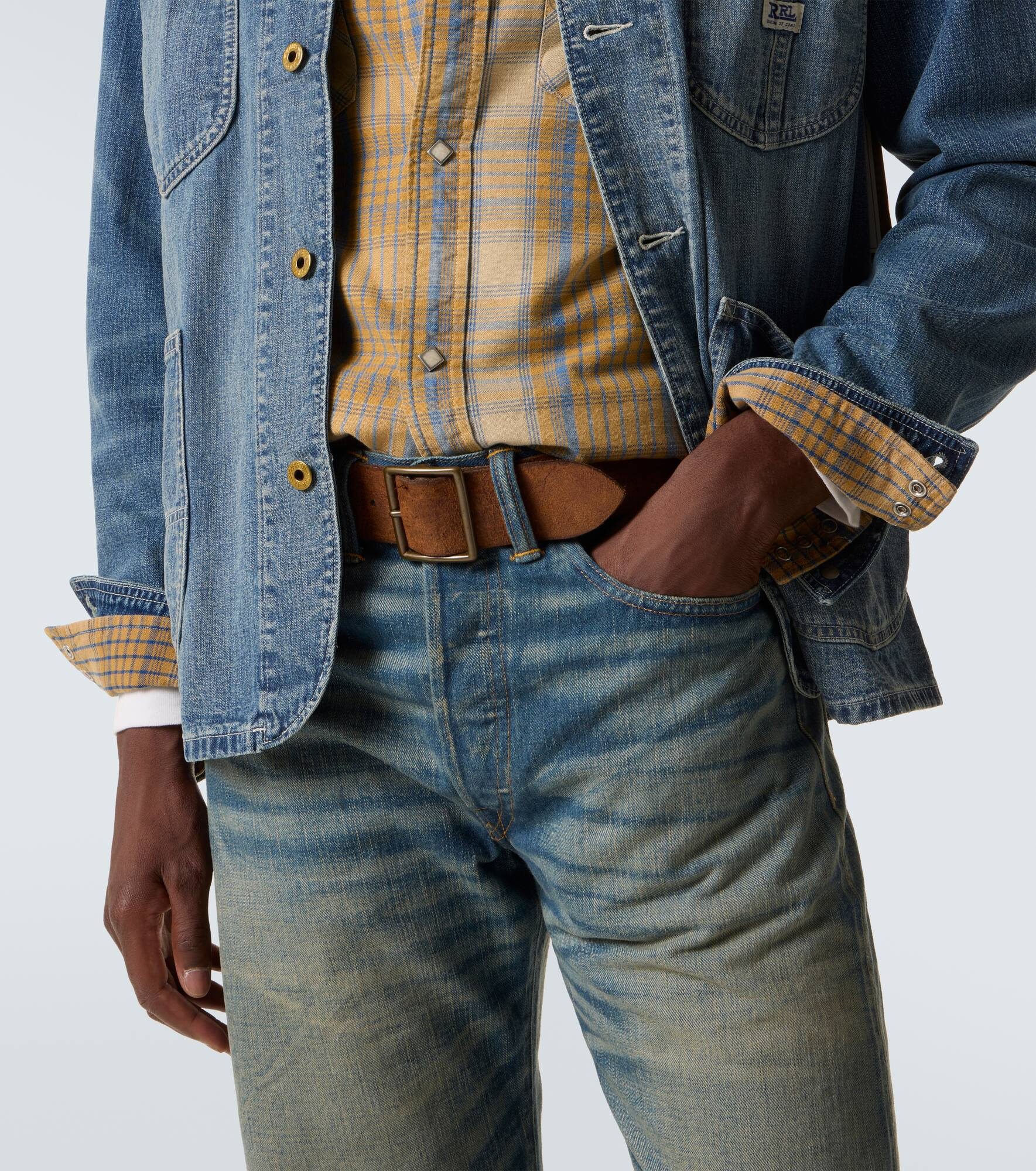 Jones distressed leather belt - 2