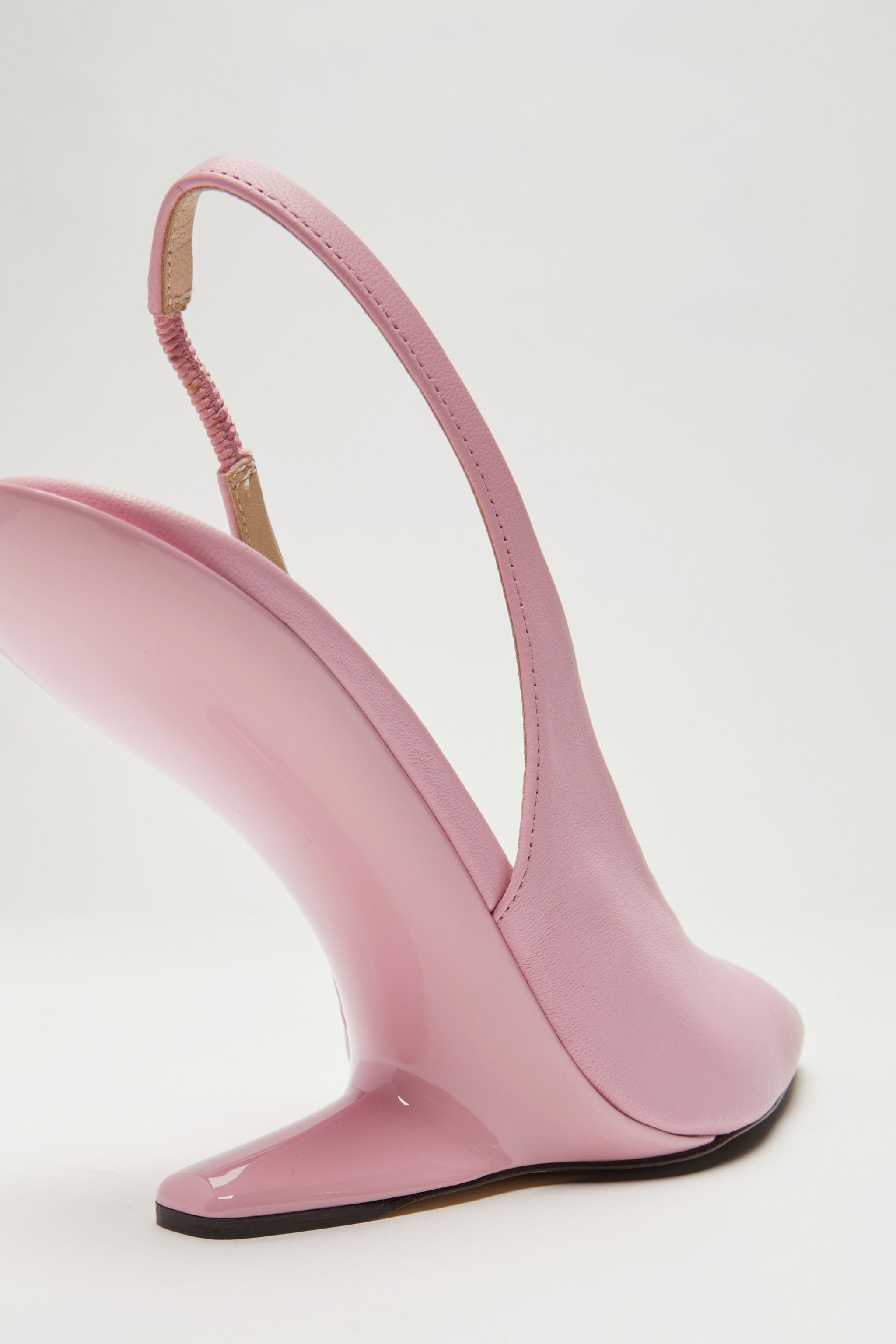 SLINGBACK LEATHER PUMPS - 5