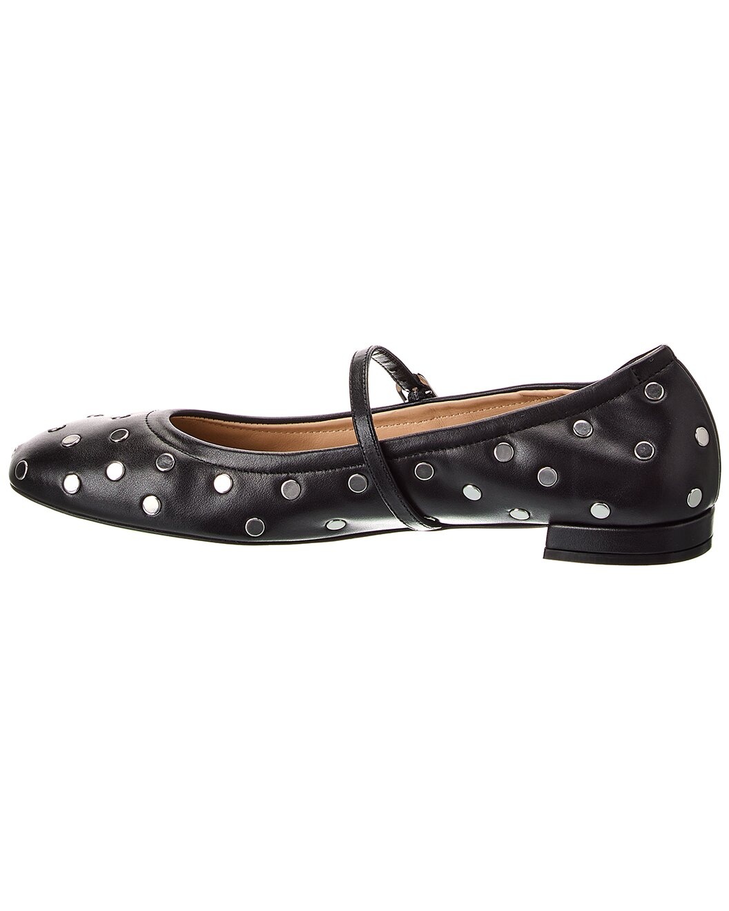 Stuart Weitzman Claris Stud Leather Ballet Flt - 2