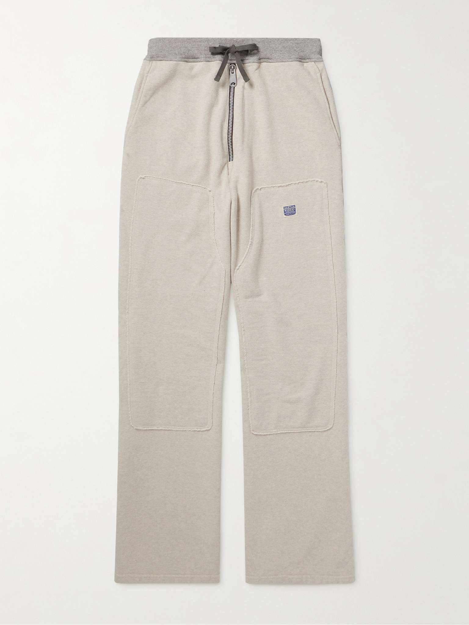 Flared Cotton-Jersey Sweatpants - 1