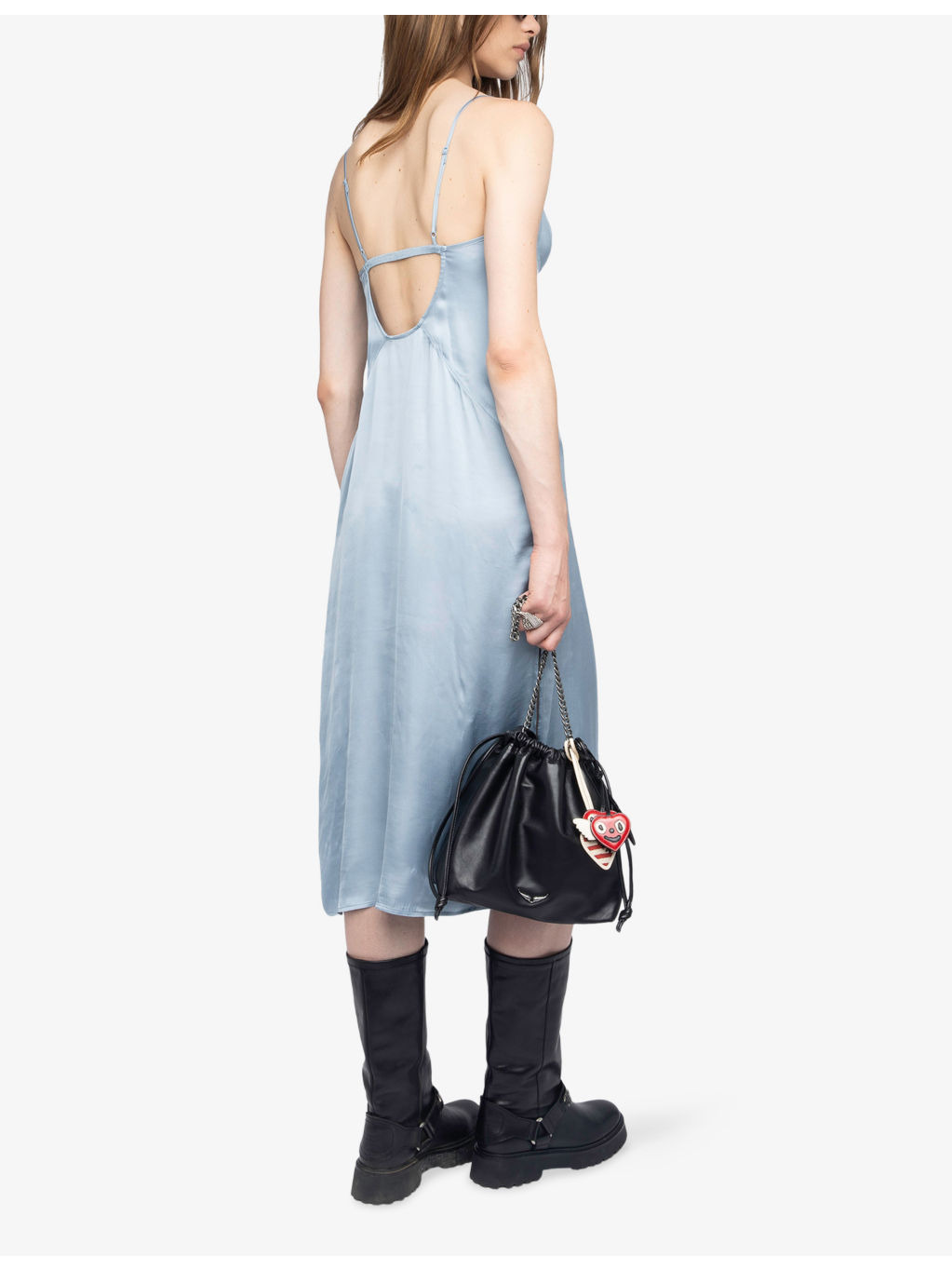 Rialta Lace-Embroidered Cut-Out Satin Midi Dress - 5