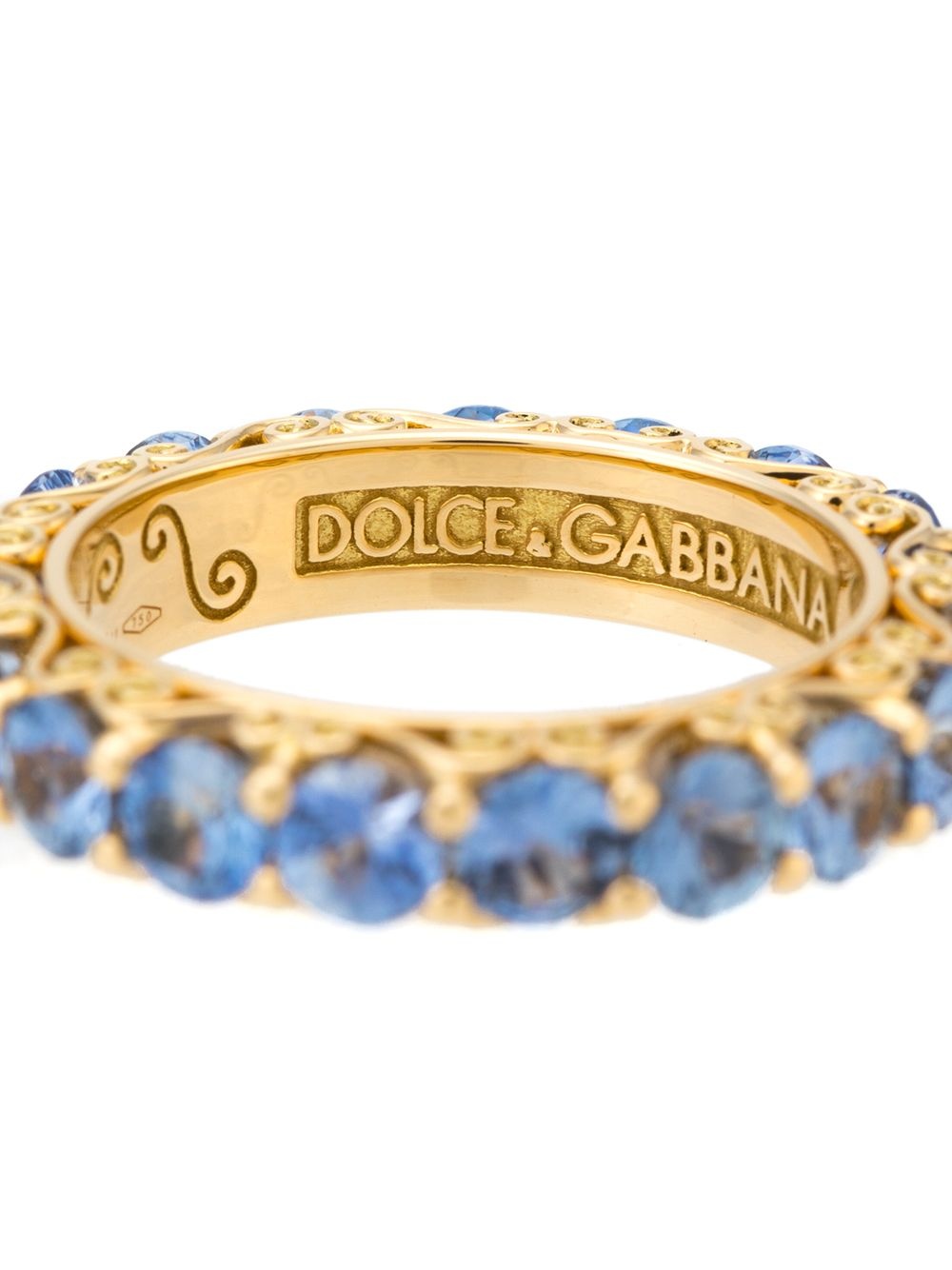 18kt yellow gold Heritage sapphire ring - 4
