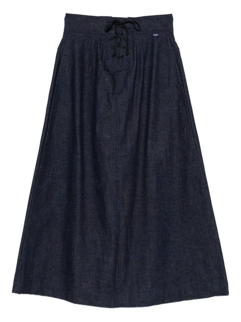 Levi's Mariner button pocket midi skirt outlook
