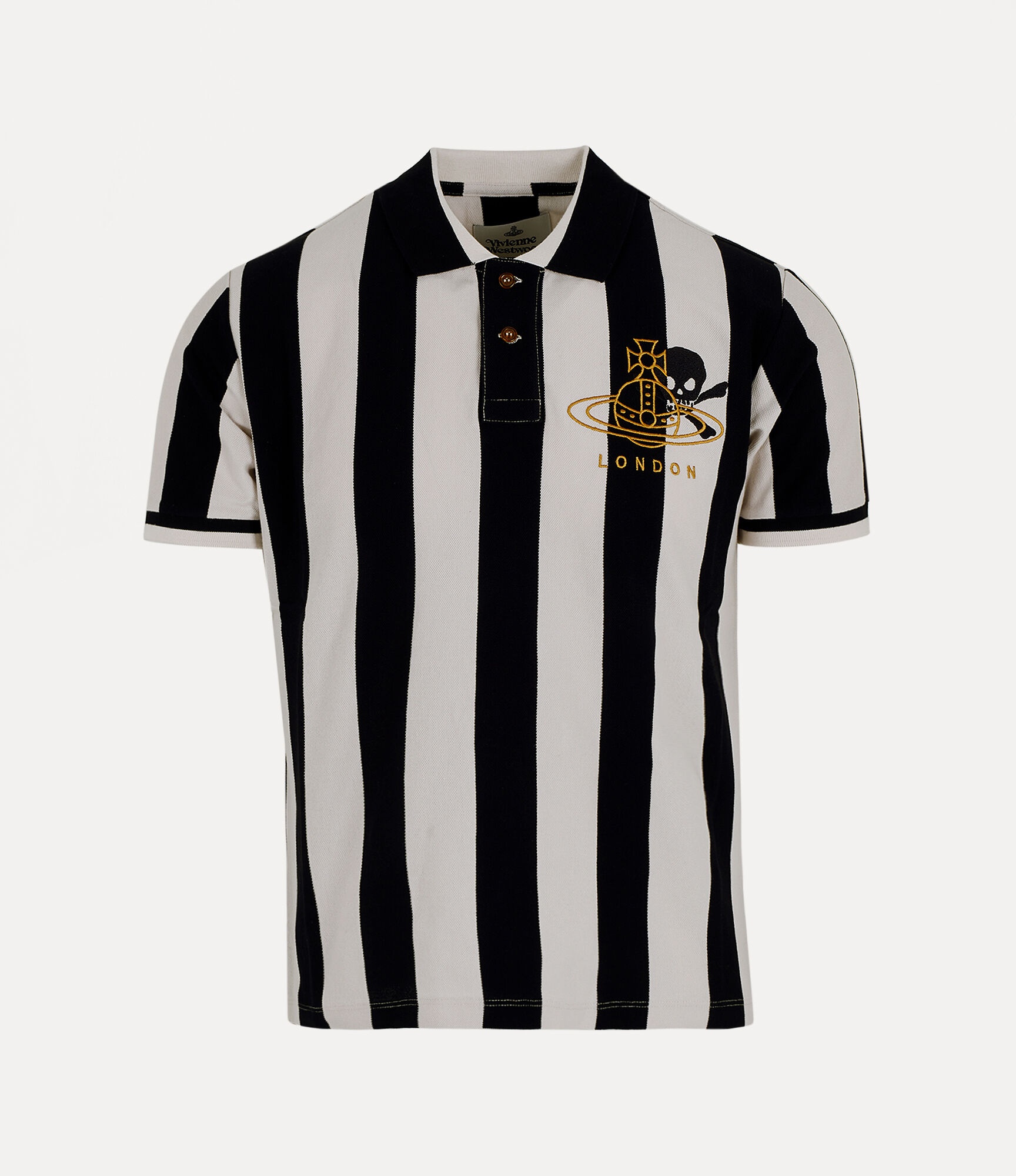 CLASSIC POLO TOP STRIPE COLLAR - 1