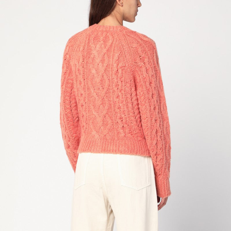 Isabel Marant Étoile Rust Pink Yara Openwork Knit Cardigan Women - 2