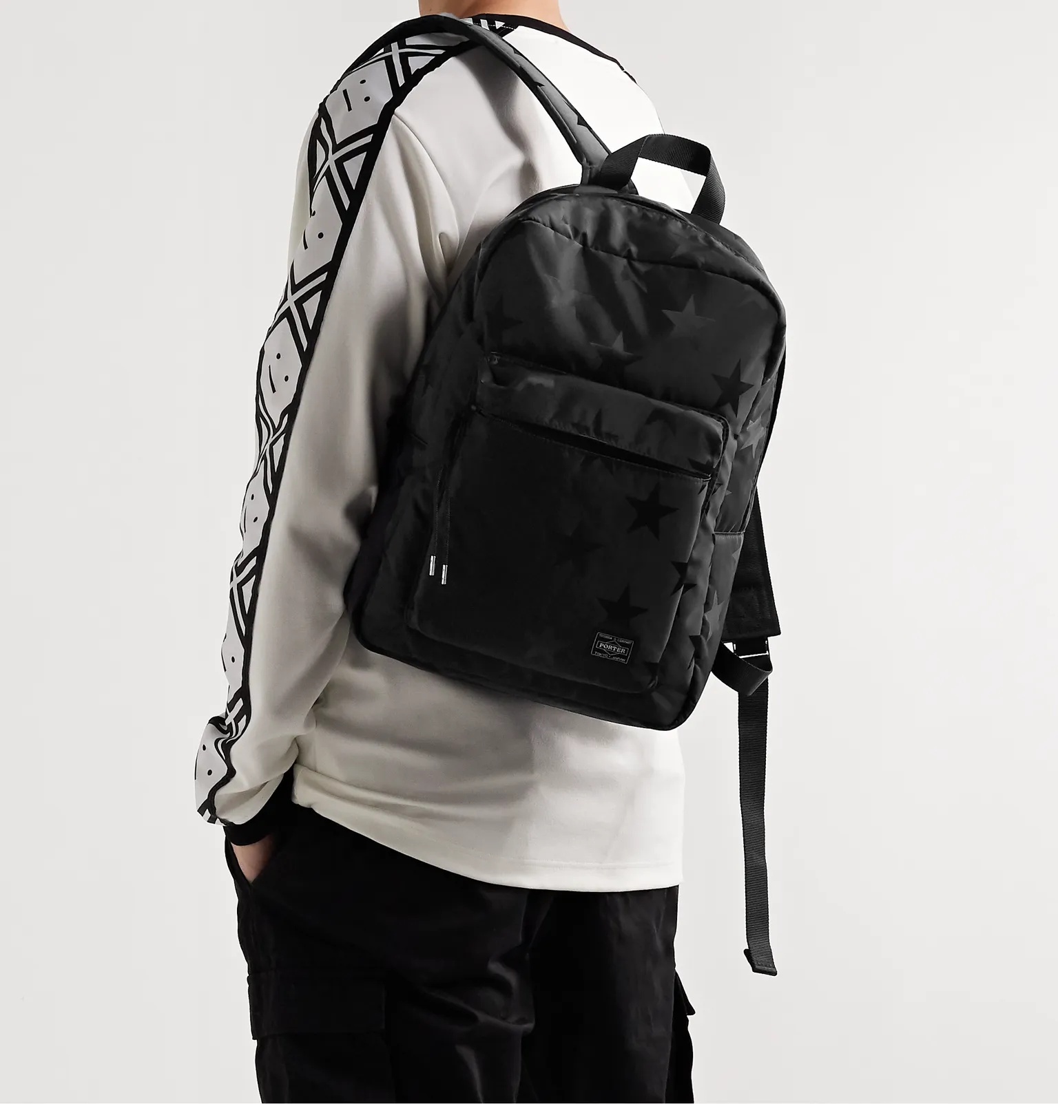 Star-Print Nylon Backpack - 2