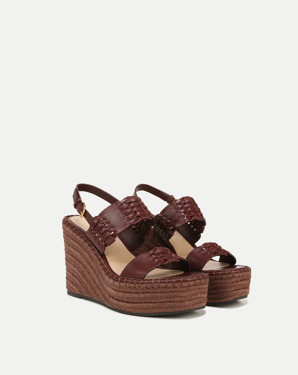 RIYA RAFFIA WEDGE SANDAL - 2