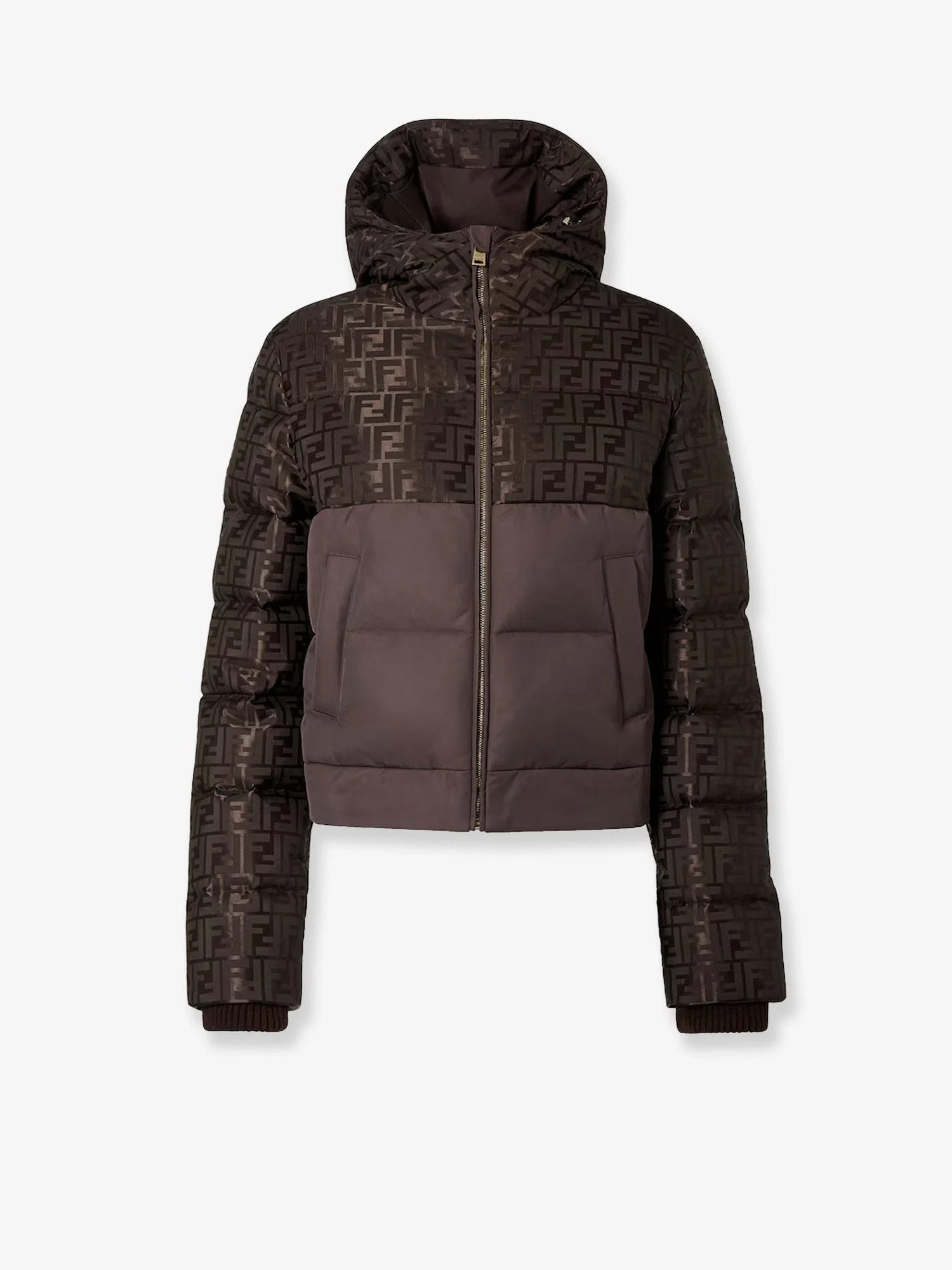 Fendi Ff Jacquard Nylon Down Jacket - 1