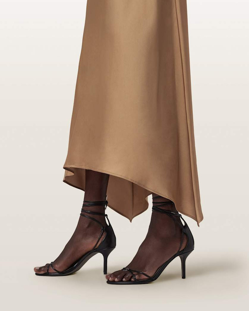 ALLSAINTS ALI LEATHER LACE SILETTO SANDALS outlook