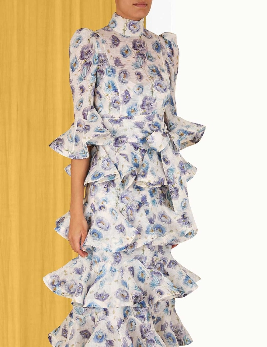 TAMA TIERED MIDI DRESS - 5