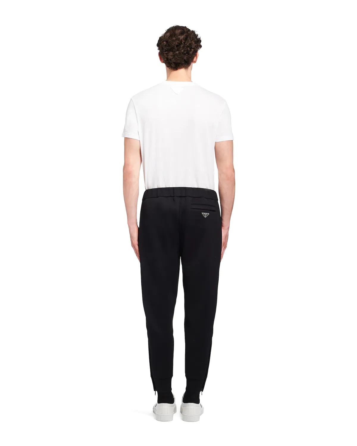 Technical fleece trousers with nylon details - 4