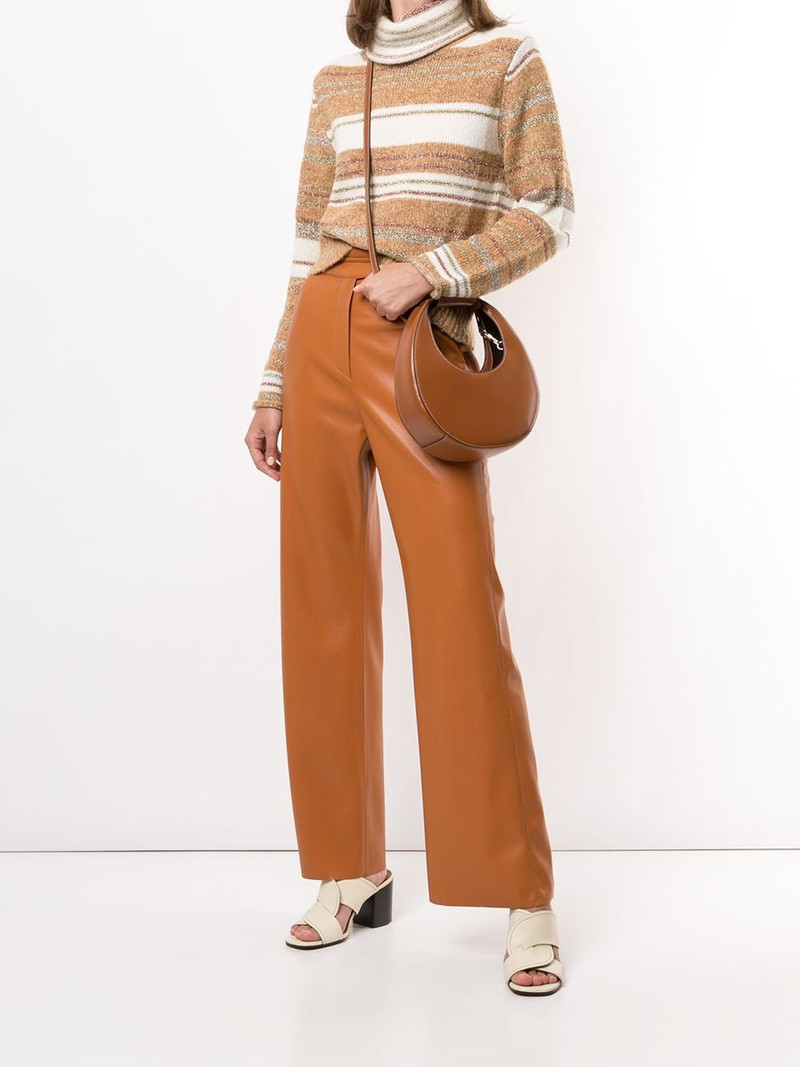 STAUD Moon small leather shoulder bag outlook