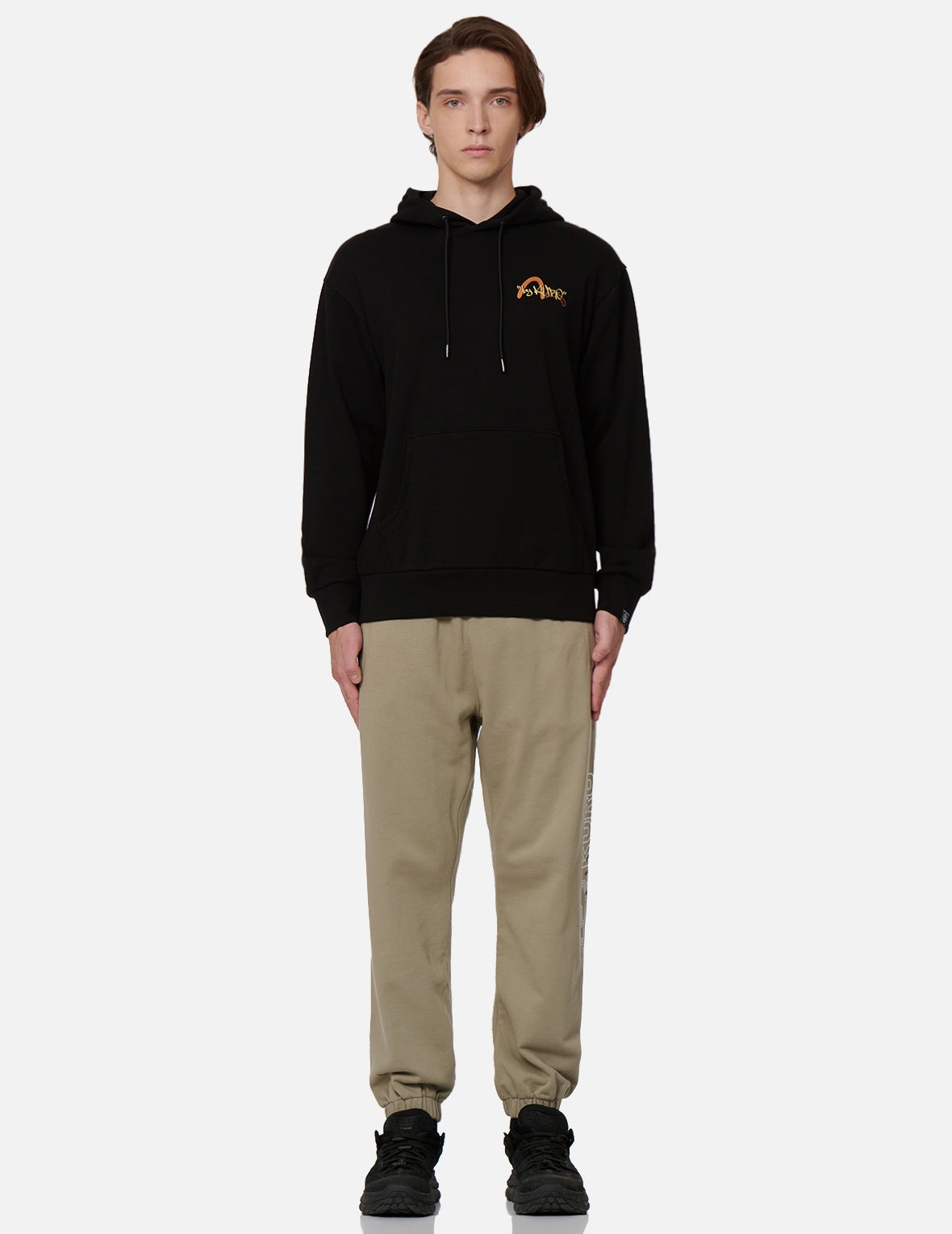 Logo and Slogan Print Sweatpants - 6
