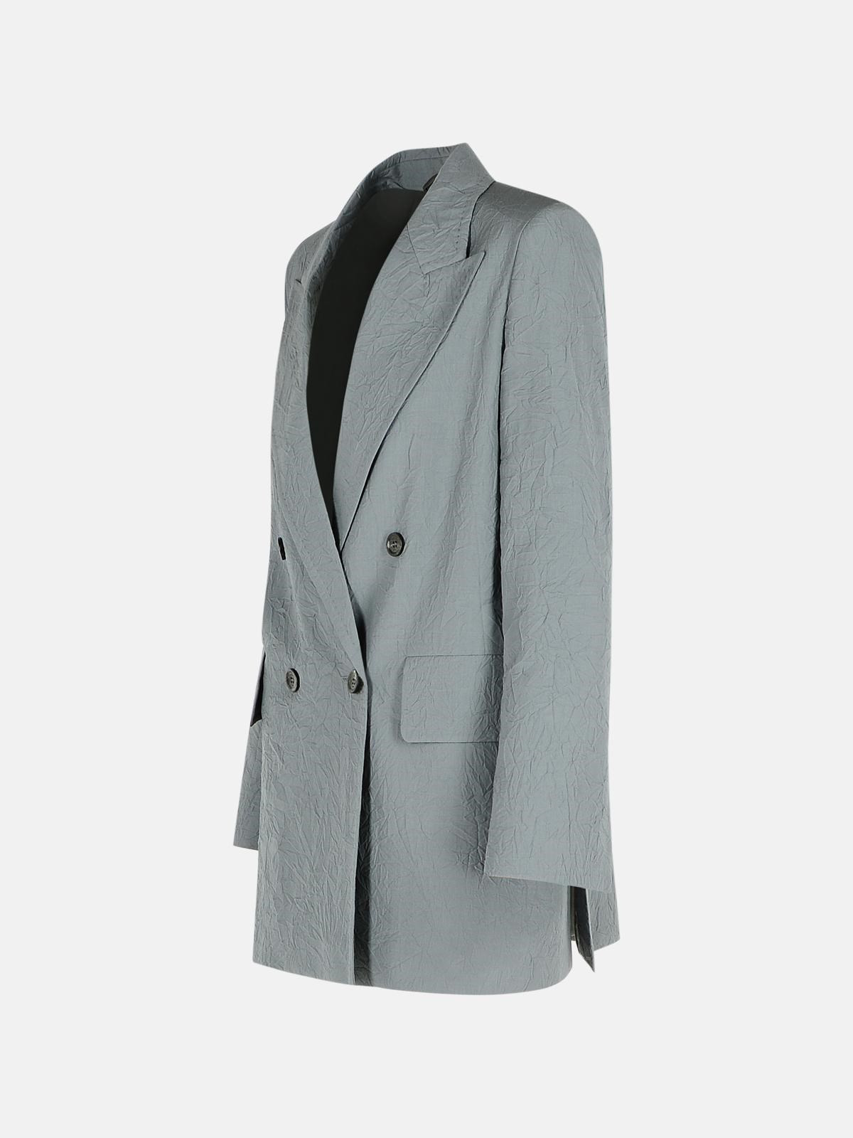 'ABAVO' GREY WOOL BLAZER - 2