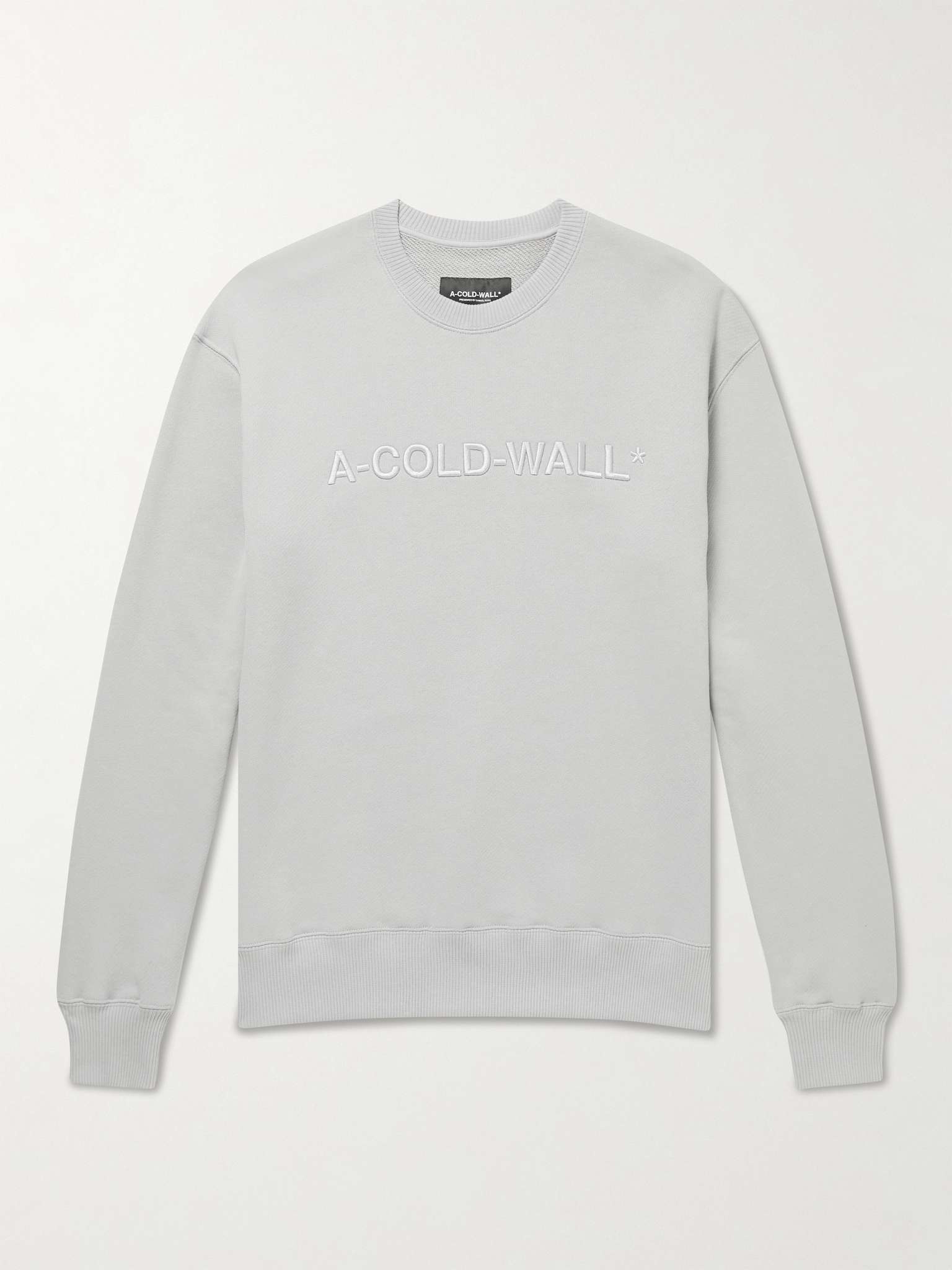 Logo-Embroidered Cotton-Jersey Sweatshirt - 1