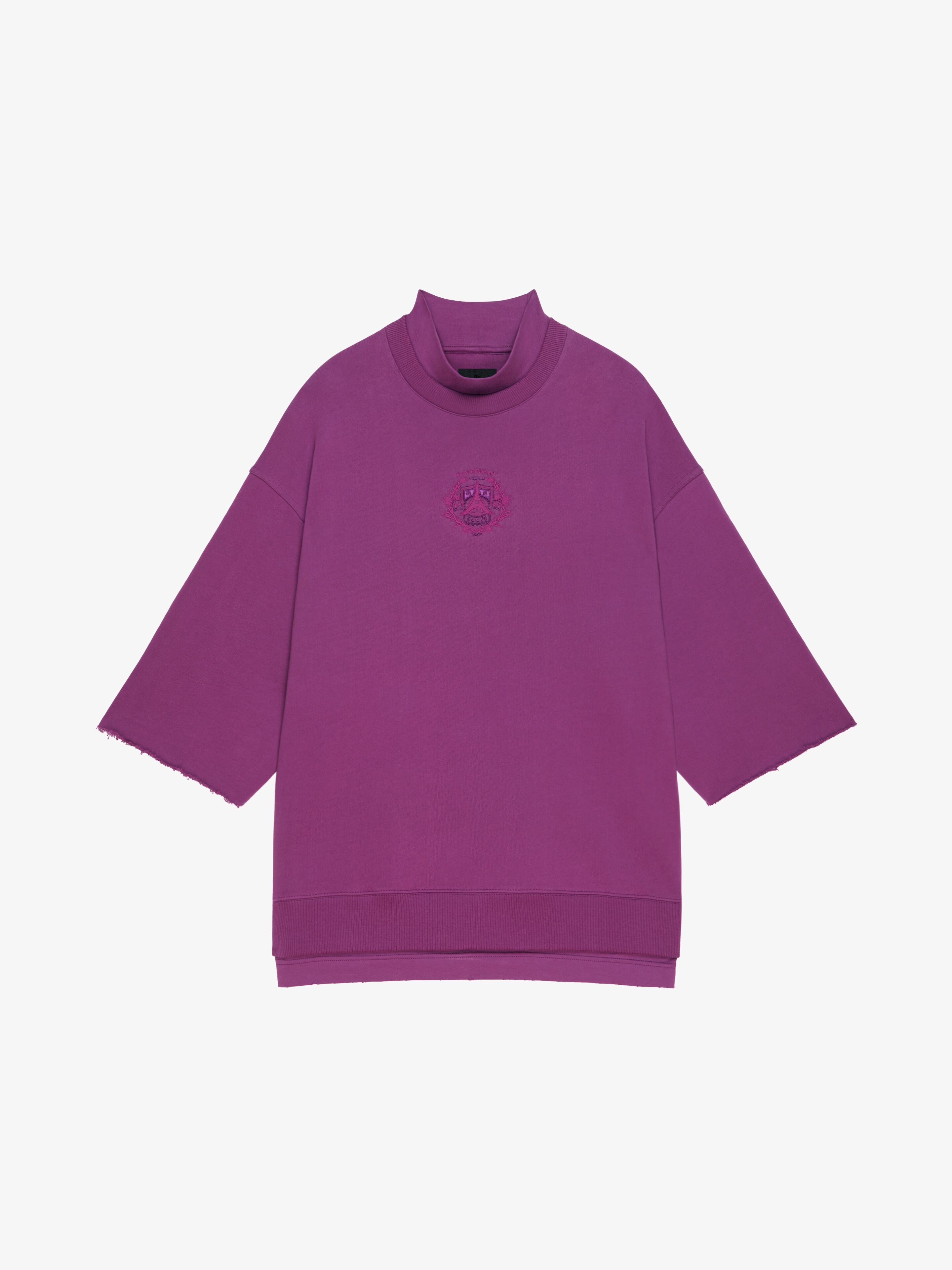 HIGH NECK LAYERED SWEATSHIRT - 1